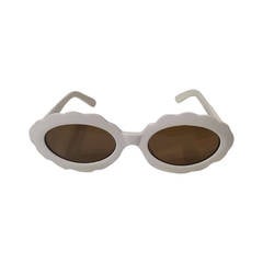 Retro 1980s Moschino by Persol white sunglasses