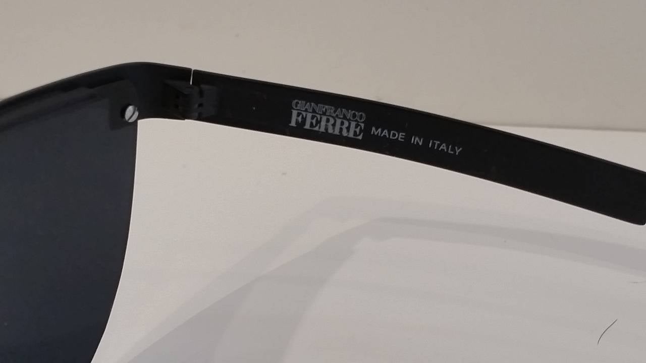1980s Gianfranco Ferre black sunglasses 1