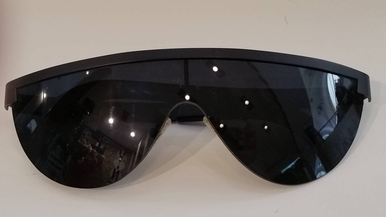 1980s Gianfranco Ferre black sunglasses In New Condition In Capri, IT