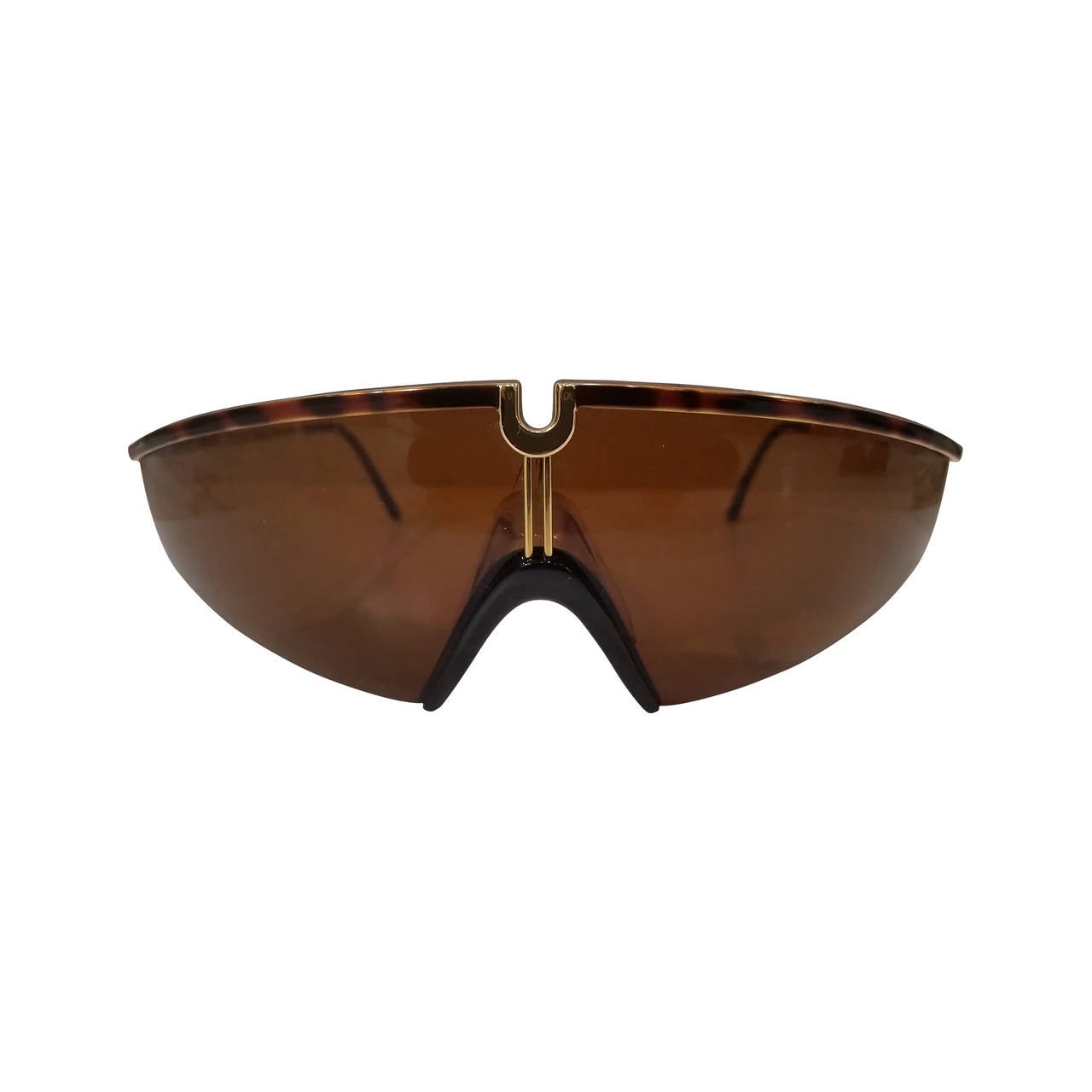 1980s Gianni Versace Brown tortoise sunglasses