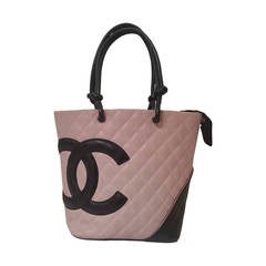 2004s Chanel cambon pink double black CC bag