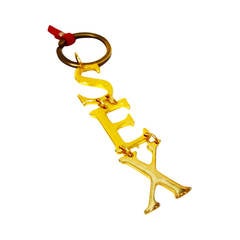 2000s Dolce & Gabbana Key ring gold tone