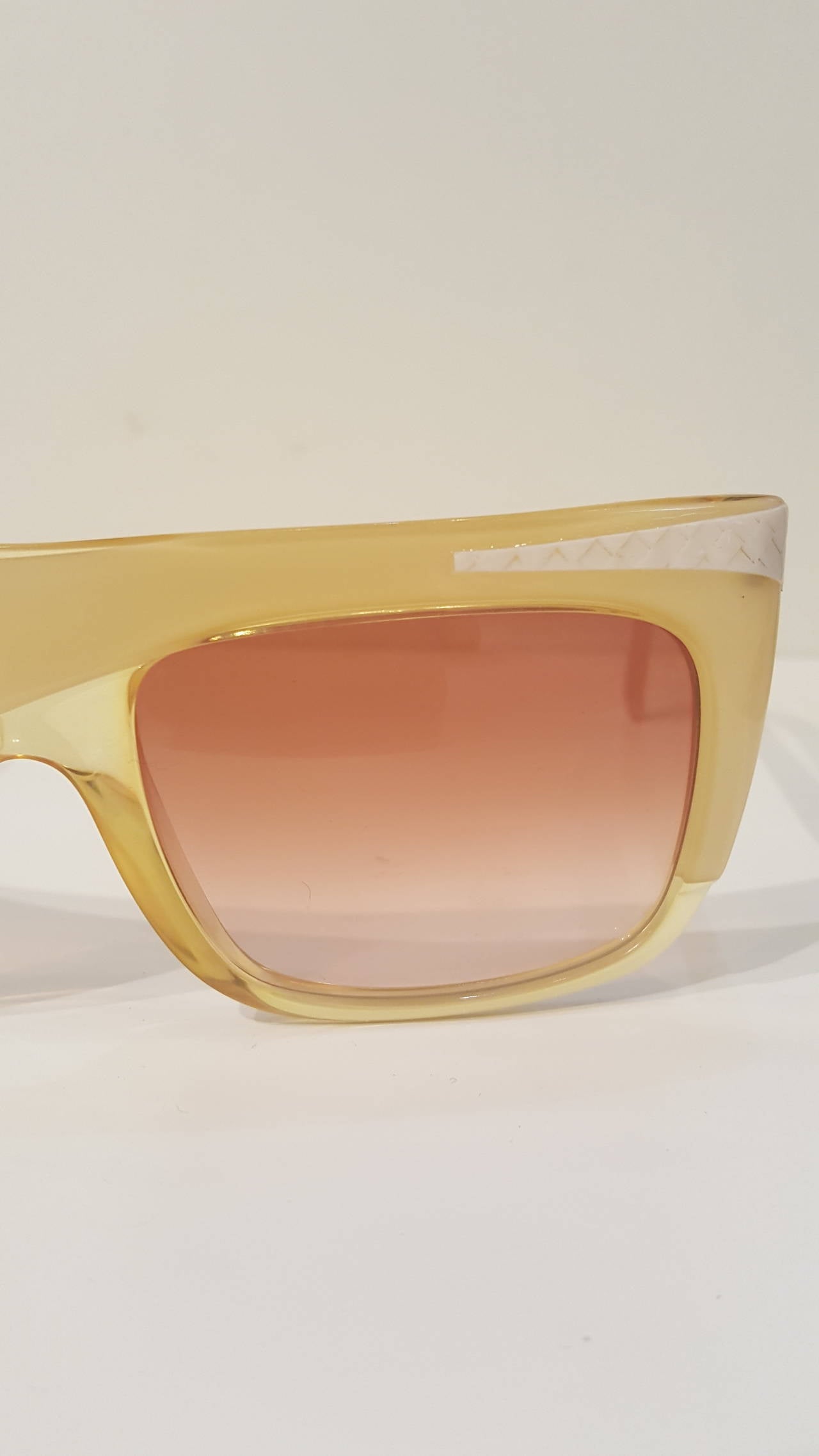 1980s Christian Dior yellow sunglasses In New Condition In Capri, IT