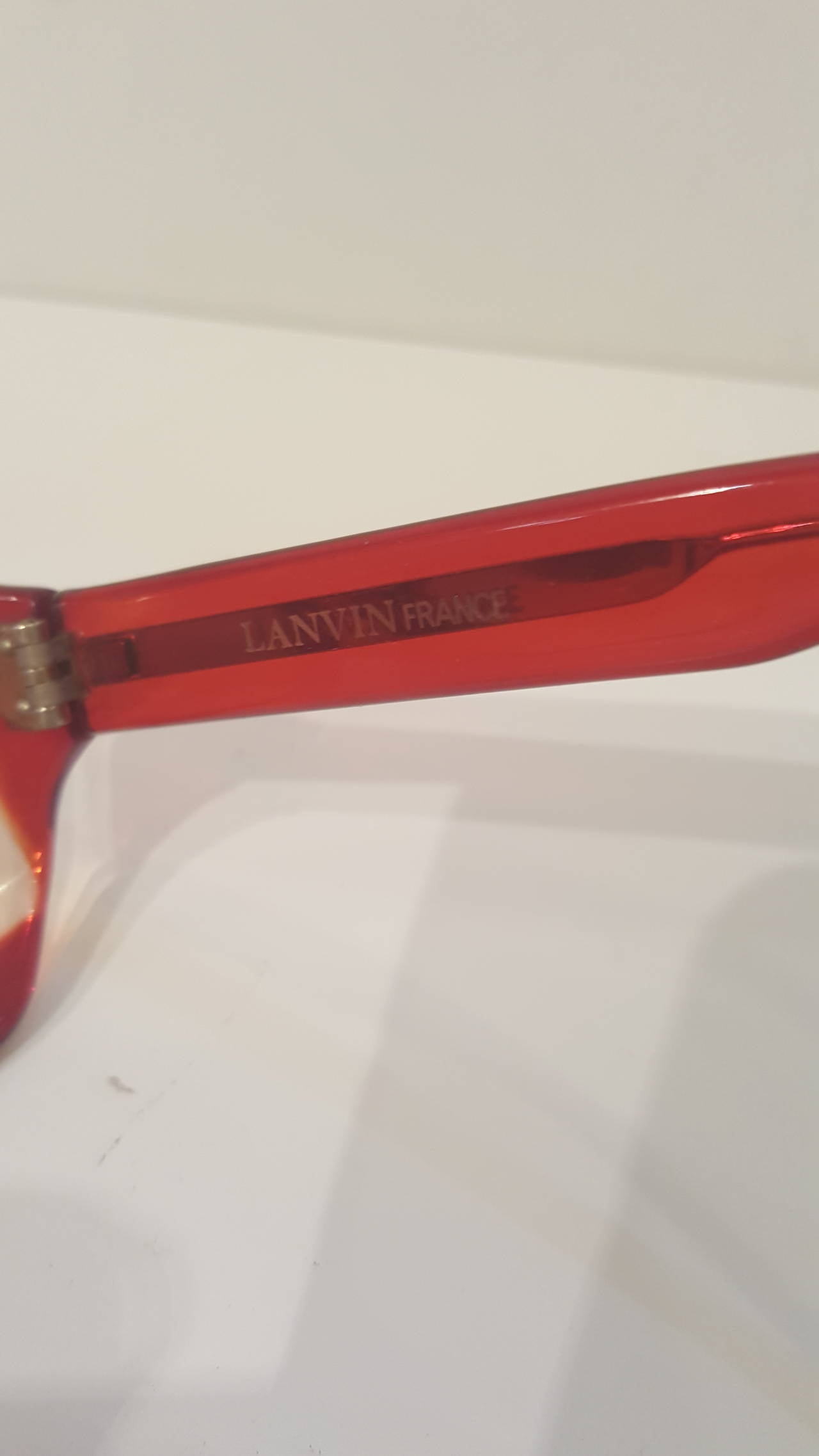 Women's 1980s Lanvin red sunglasses
