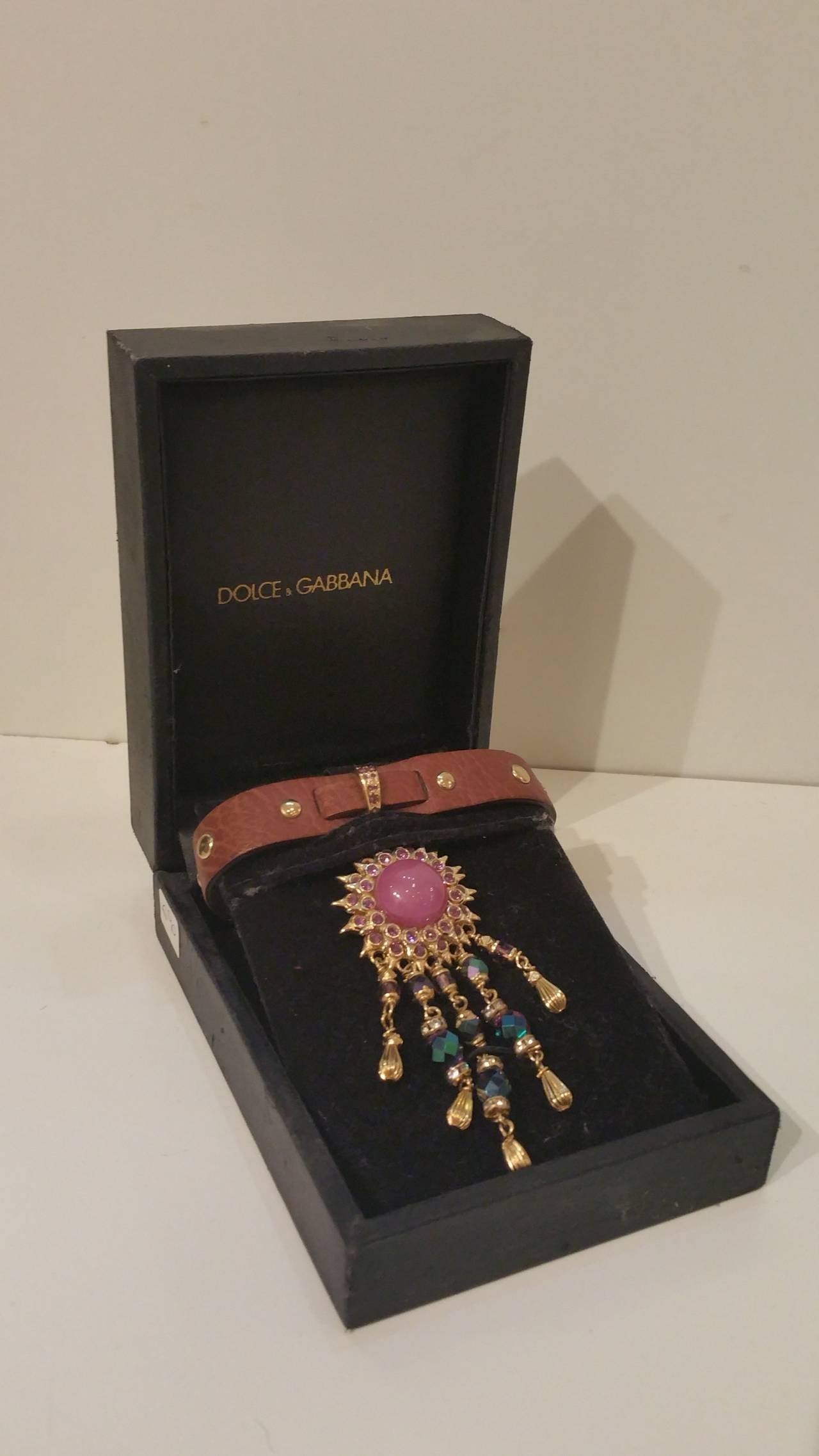 1980s Dolce & Gabbana multicolour collar 1