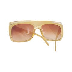 1980s Christian Dior yellow sunglasses