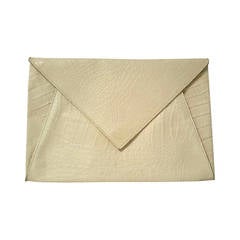 Vintage 1970s Fendi white clutch