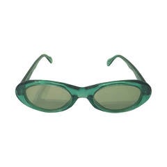 lunettes de soleil vertes Sonia Rykiel des années 1980