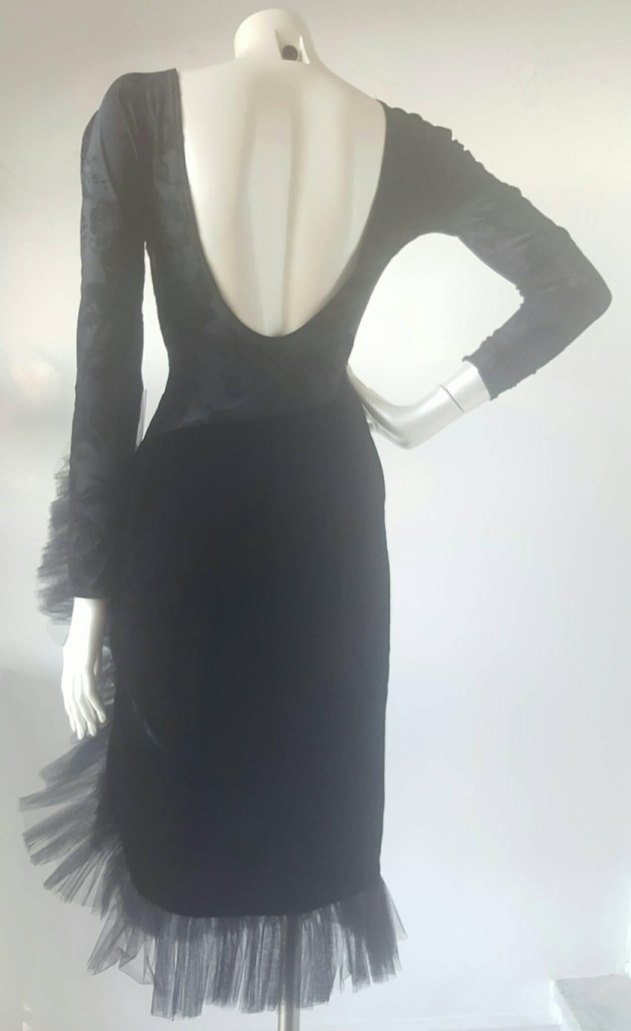 Women's 1970s Chiara Boni black dress For Sale