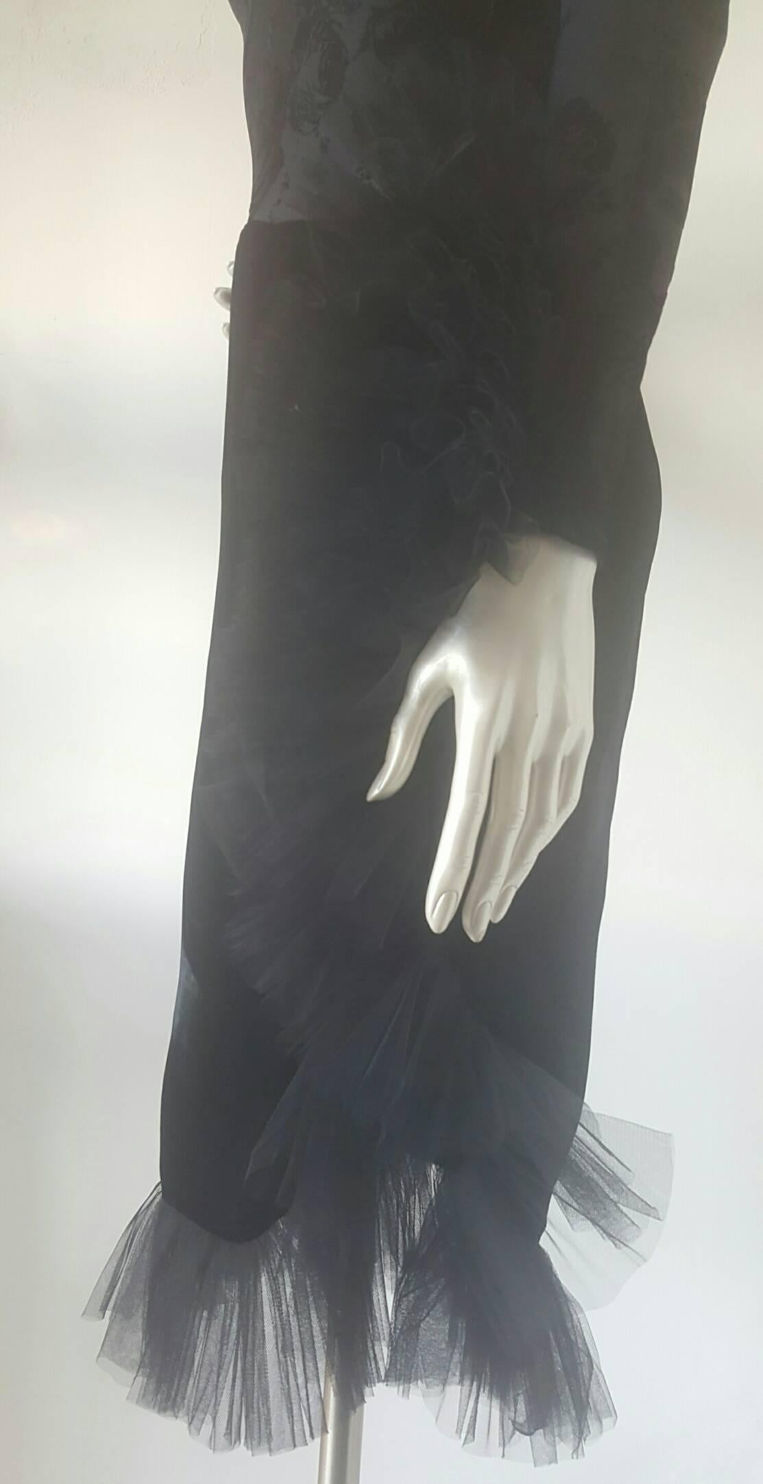Black 1970s Chiara Boni black dress For Sale