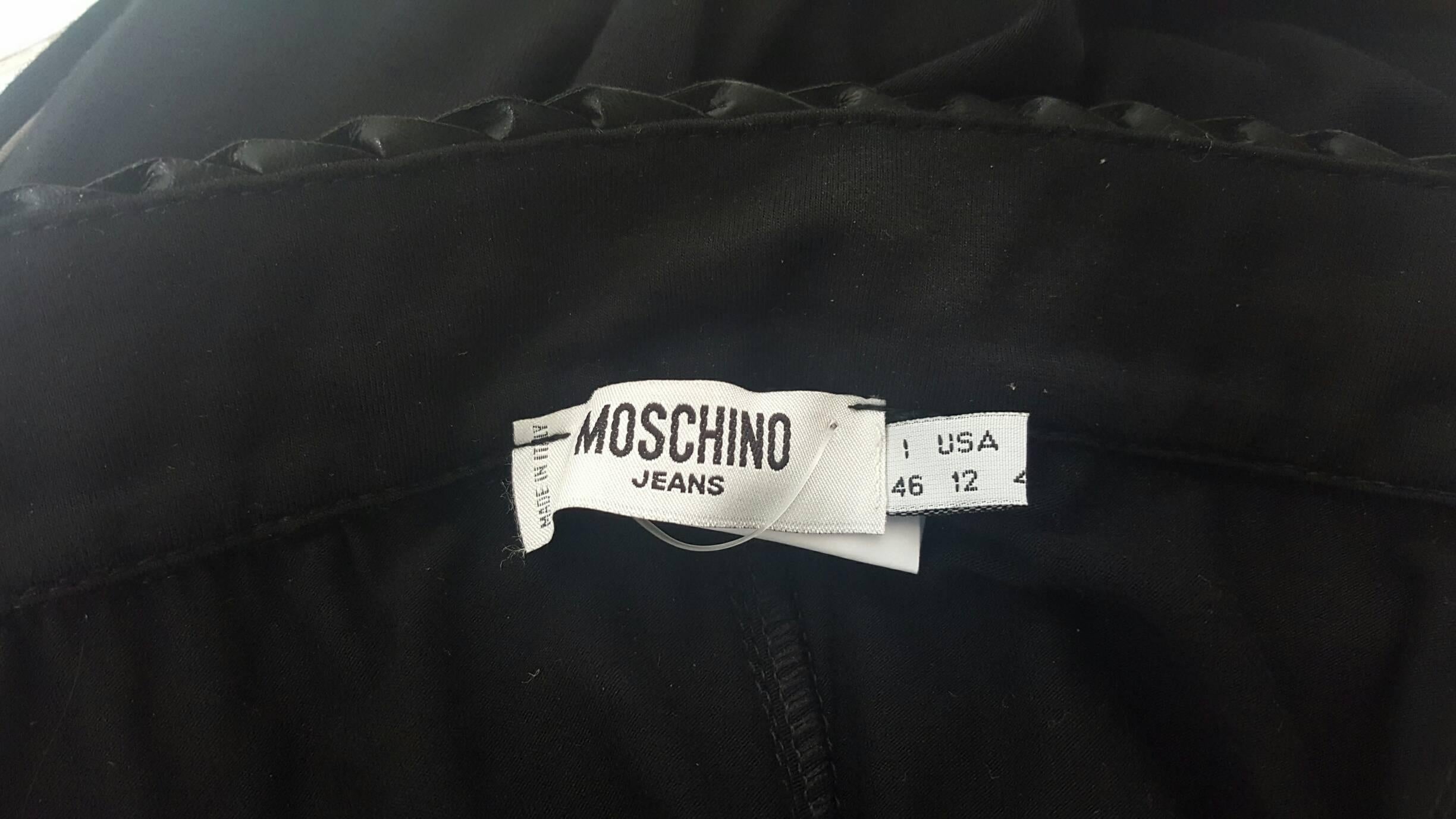 1990s Moschino jeans black skirt In New Condition In Capri, IT