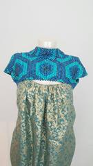 2011 Burberry Prorsum Damask and stud bubble dress