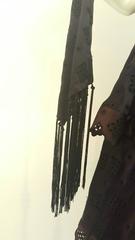 2000s Antonio Berardi black dress with fringes NWOT
