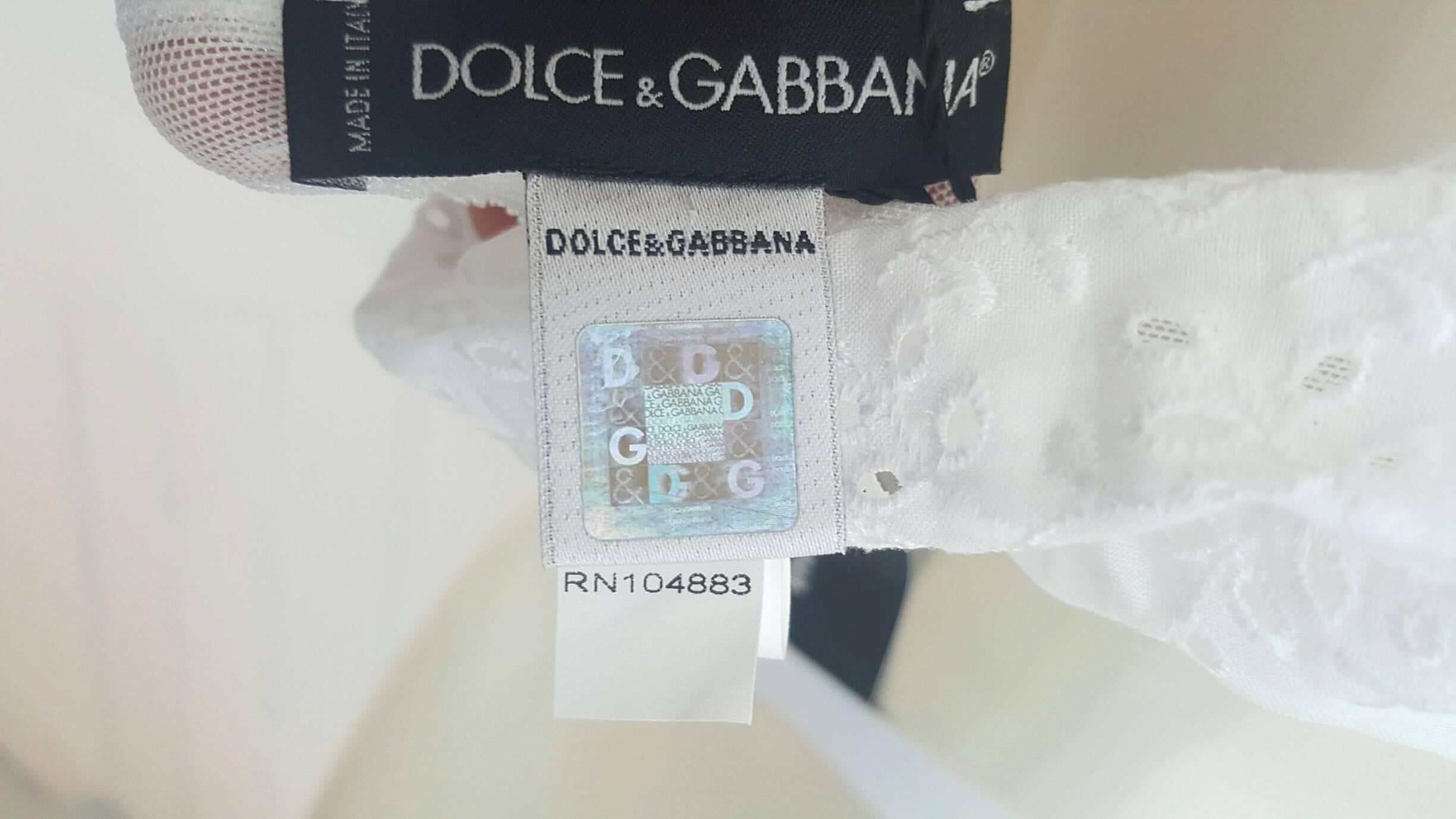 2000s Dolce & Gabbana white bra NWOT For Sale 1