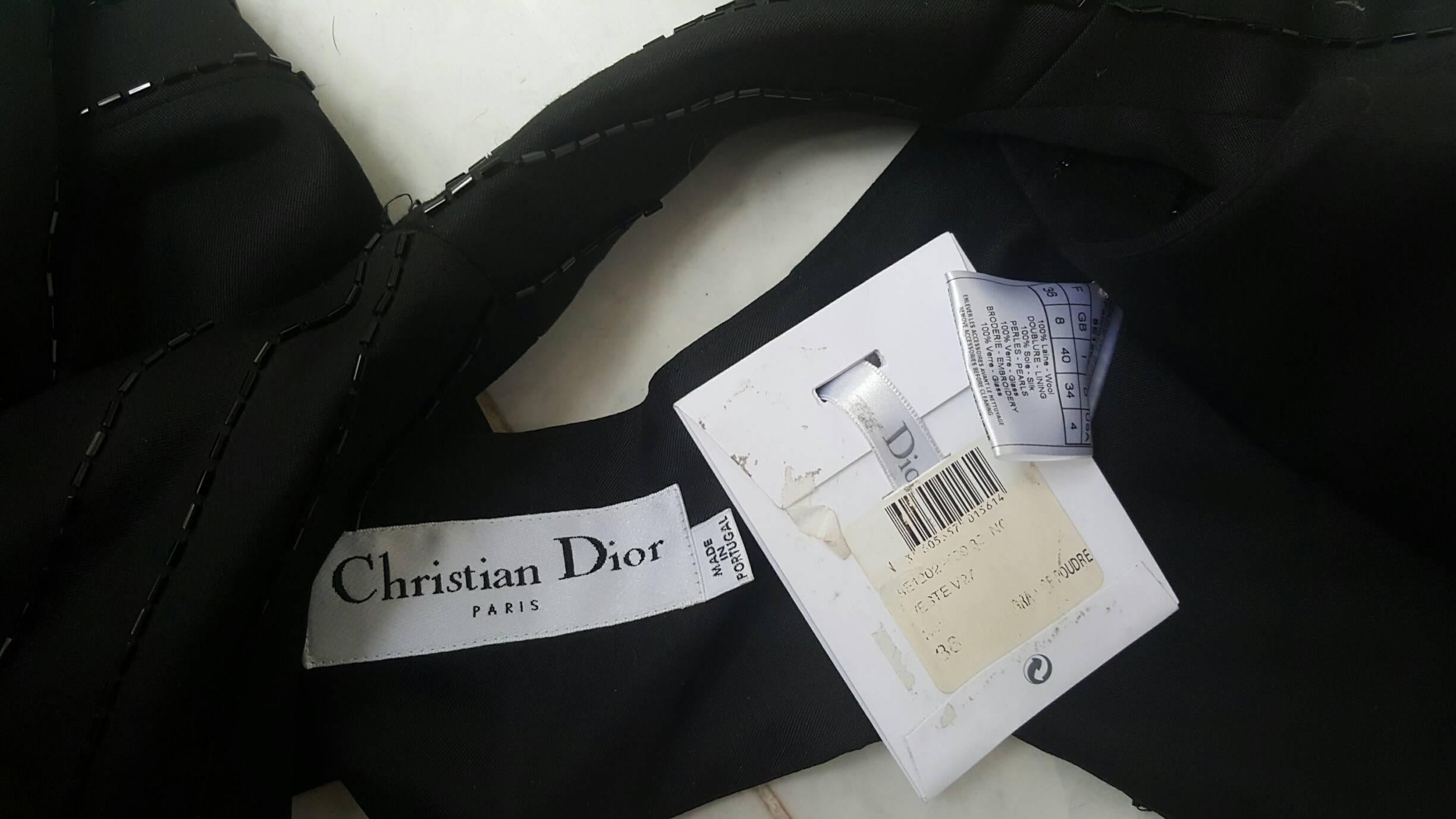 1990s Christian Dior black gilet 2