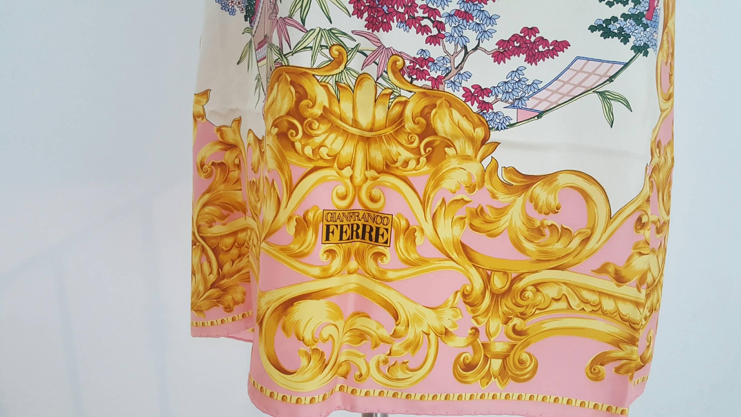 Women's 1990s Gianfranco Ferre multicolour foulard