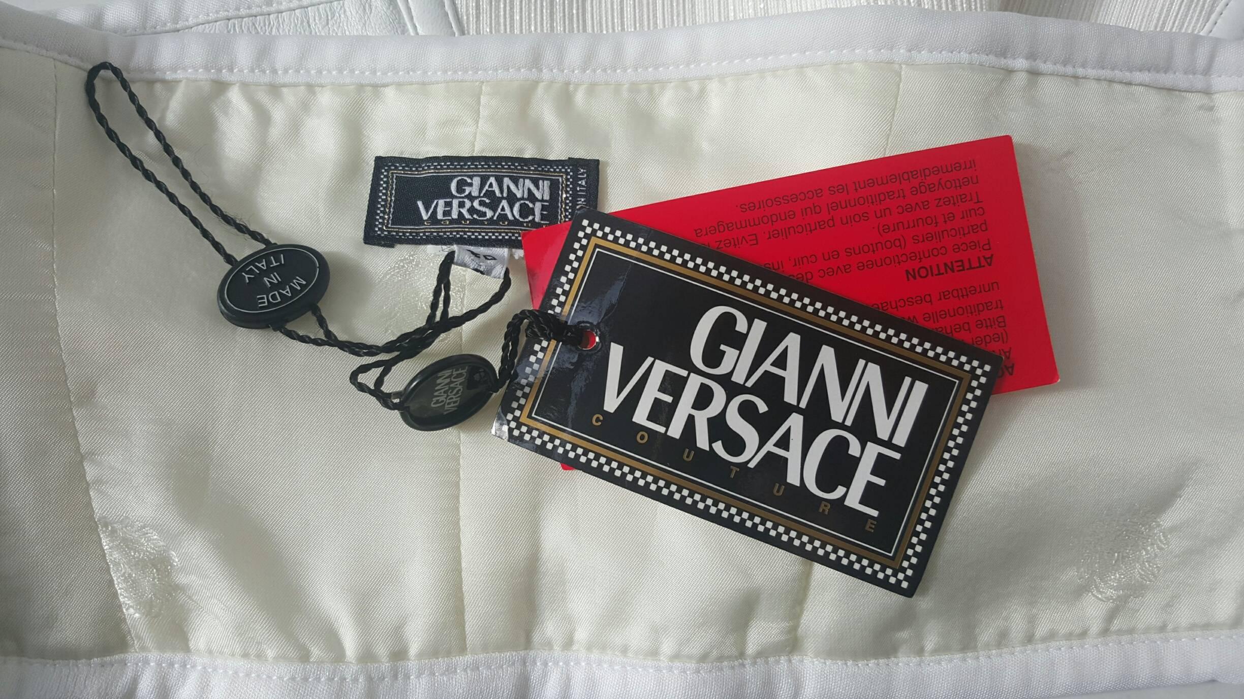 1990s Gianni Versace white trousers  1