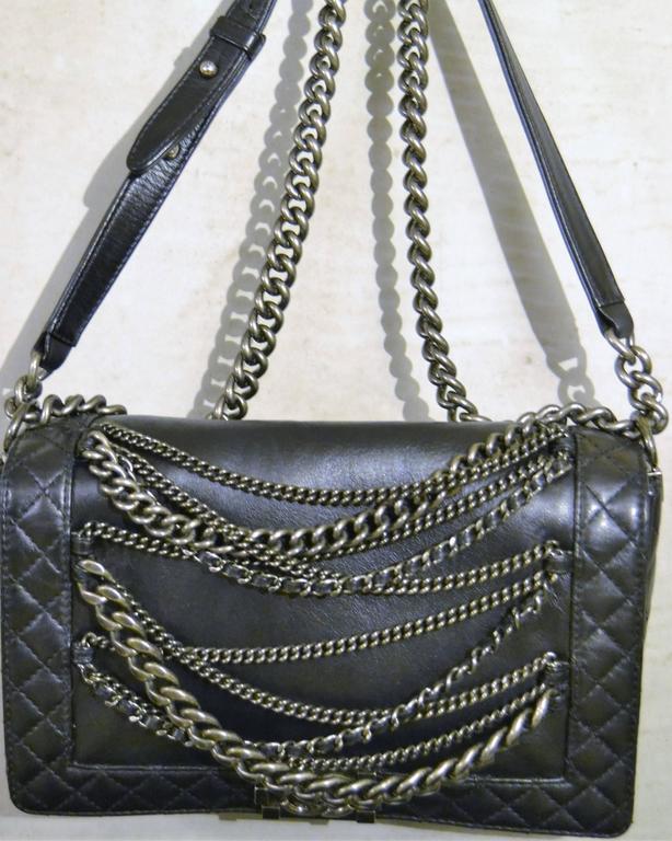 2000s Chanel Boy multi chain lambskin bag at 1stDibs chanel multi