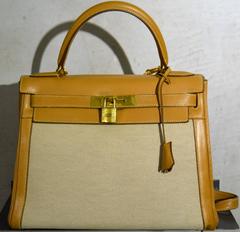 1990s Hermes Kelly 28 cm nude bag