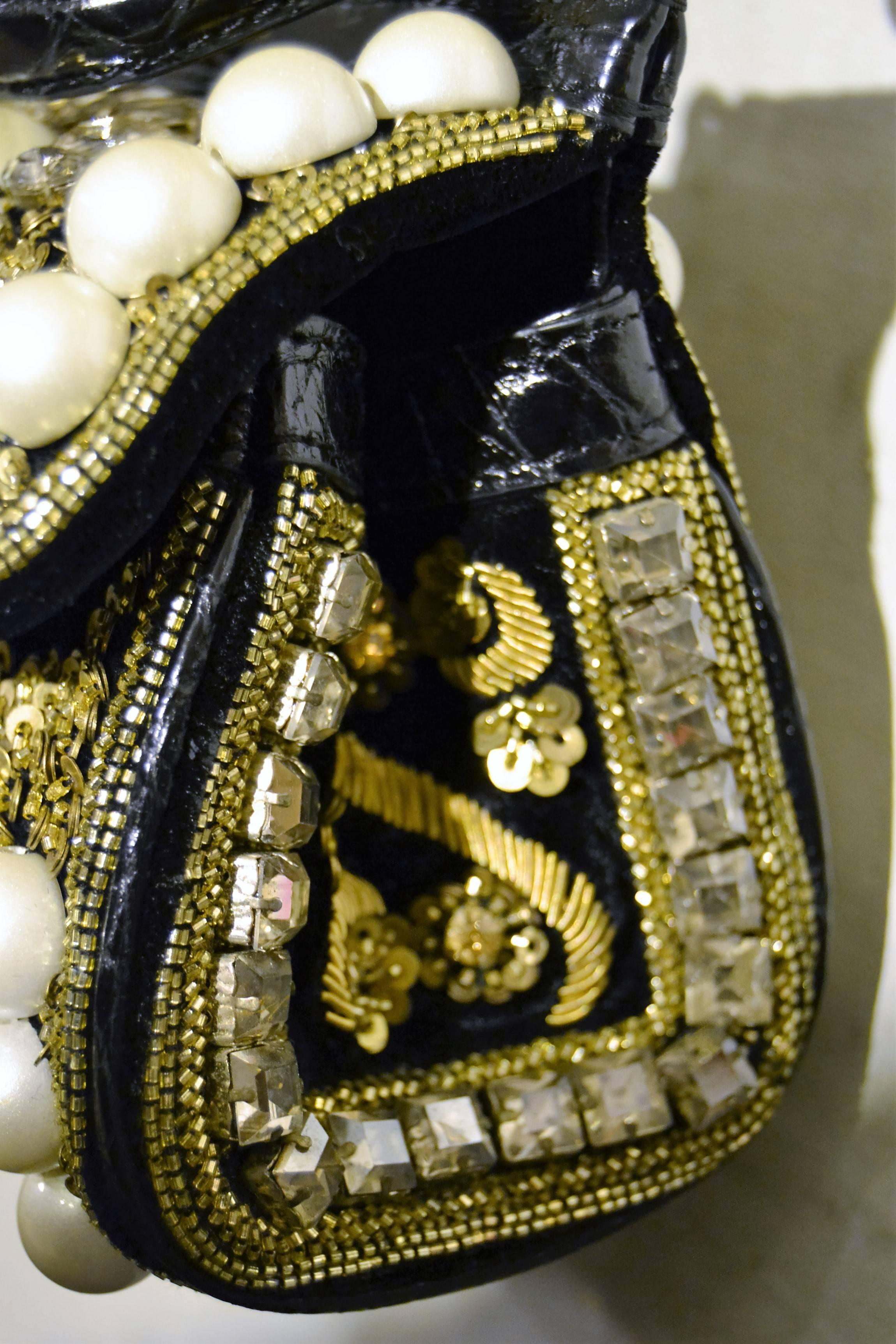 Women's 2014 Dolce & Gabbana Small Sicily bag with pearls