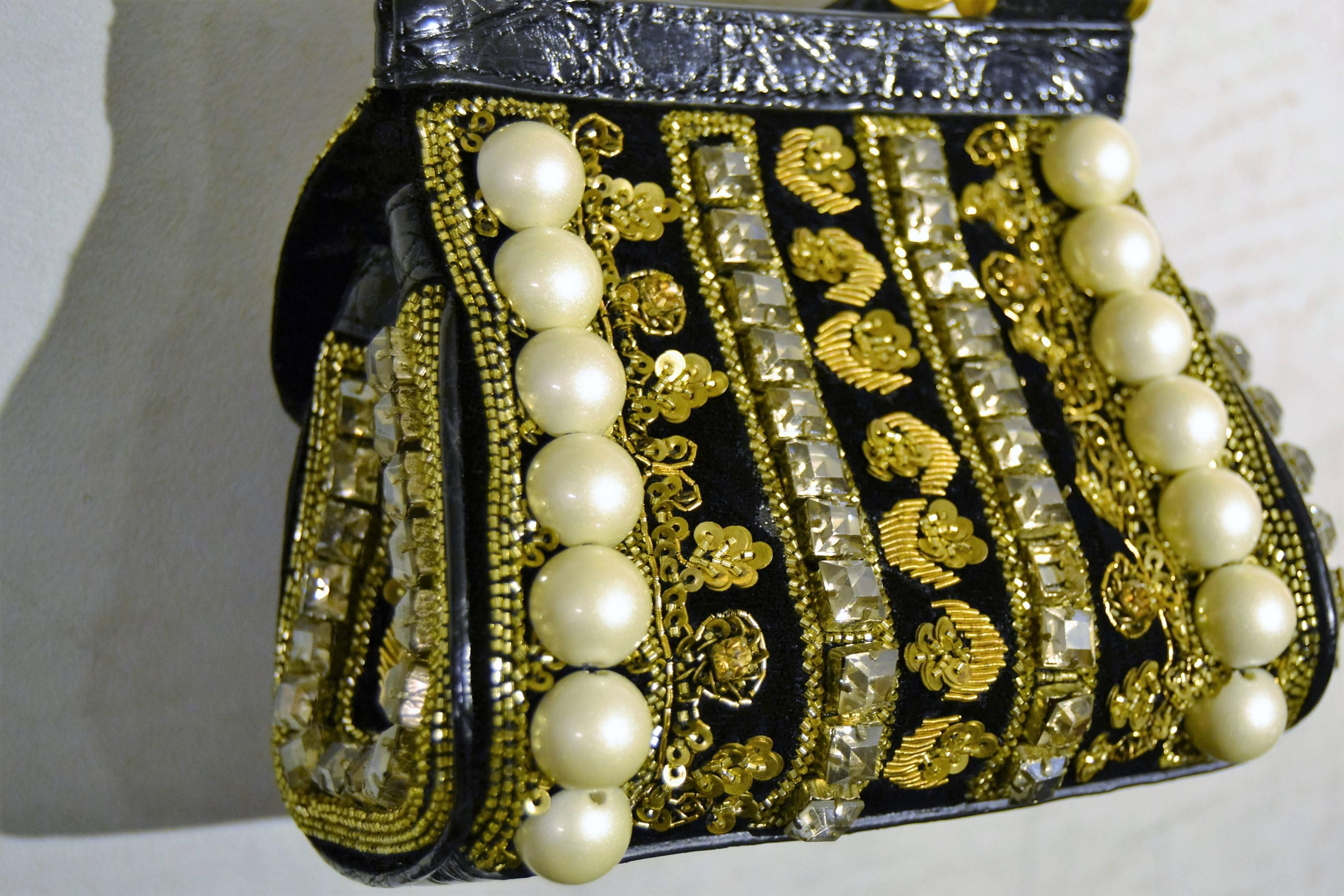 2014 Dolce & Gabbana Small Sicily bag with pearls 4