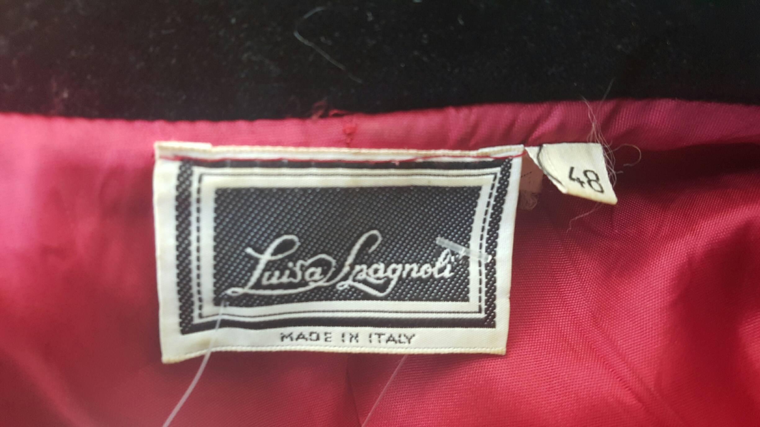 Brown 1990s Luisa Spagnoli red wool jacket 