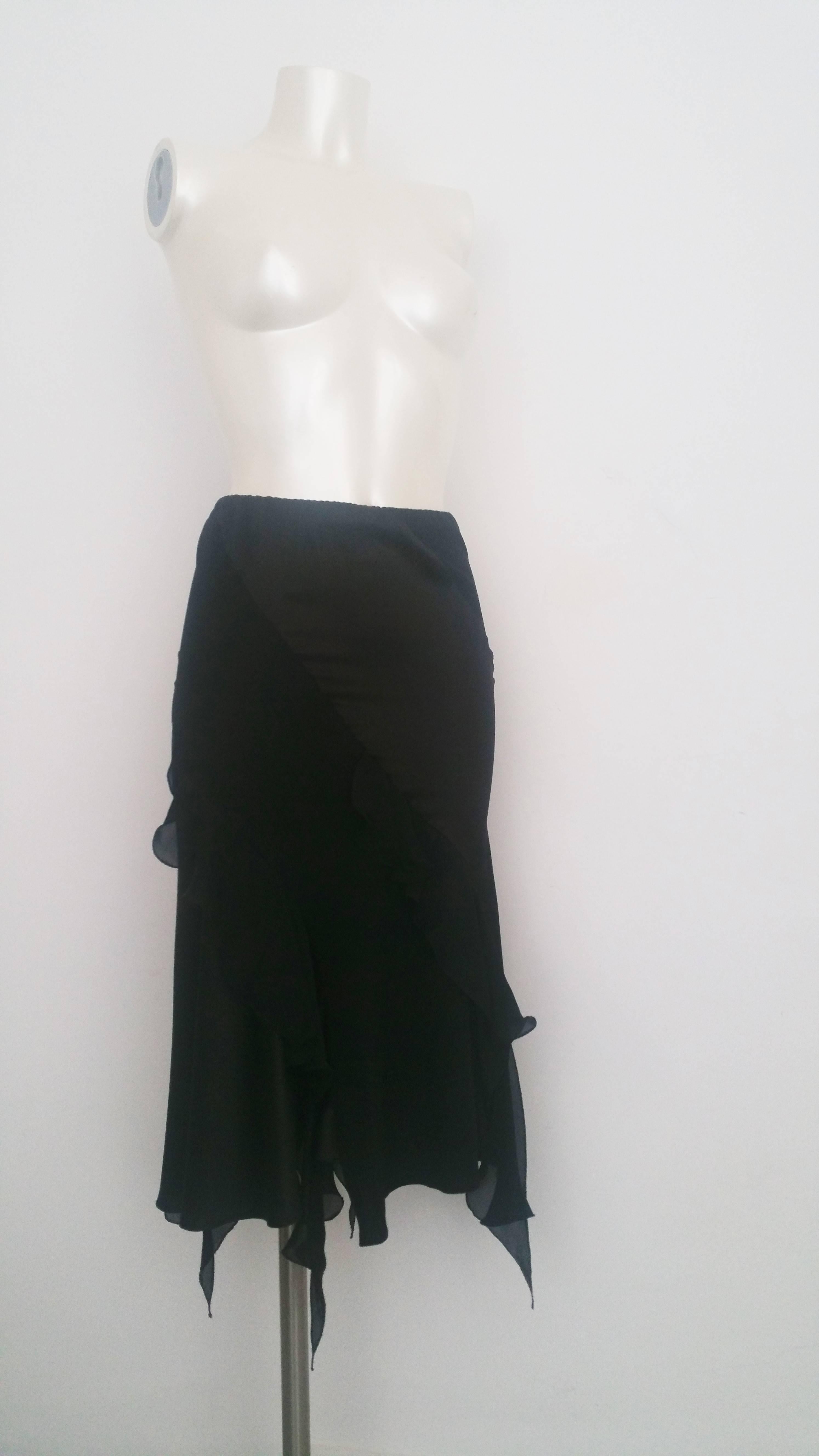 Black 1990s Roberto Cavalli black dress NWOT