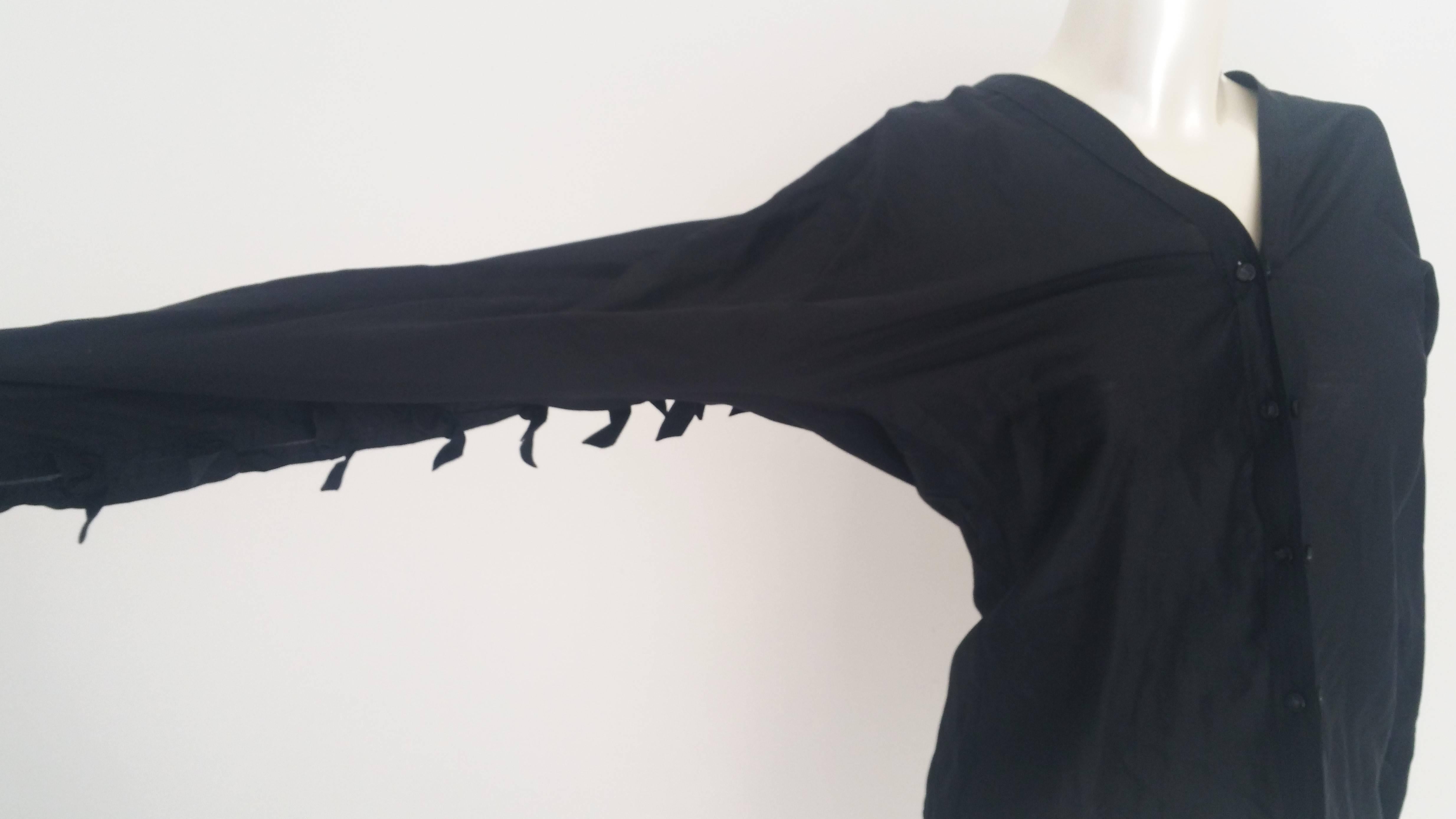 Black 1990s Yves Saint Laurent black shirt For Sale