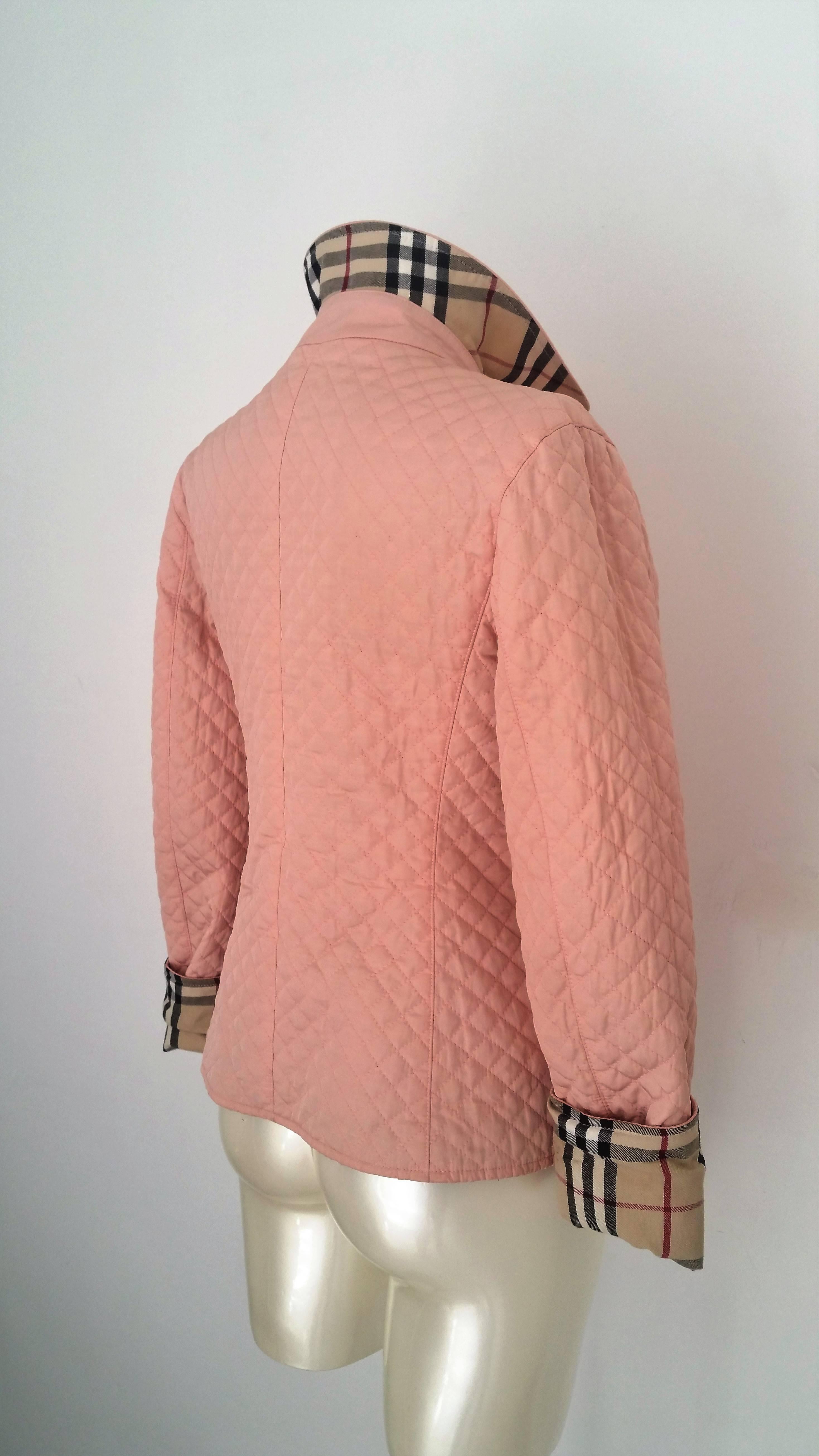1990s Burberry pink bomber 1