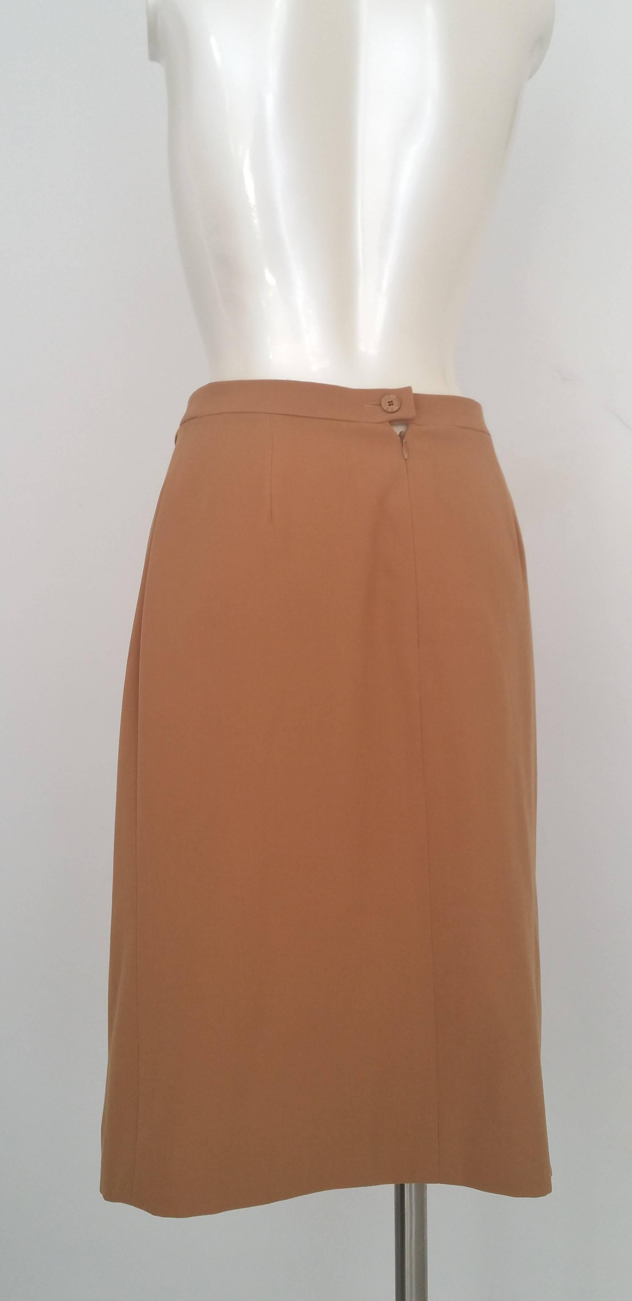 Women's 1990s Celine brown skirt 