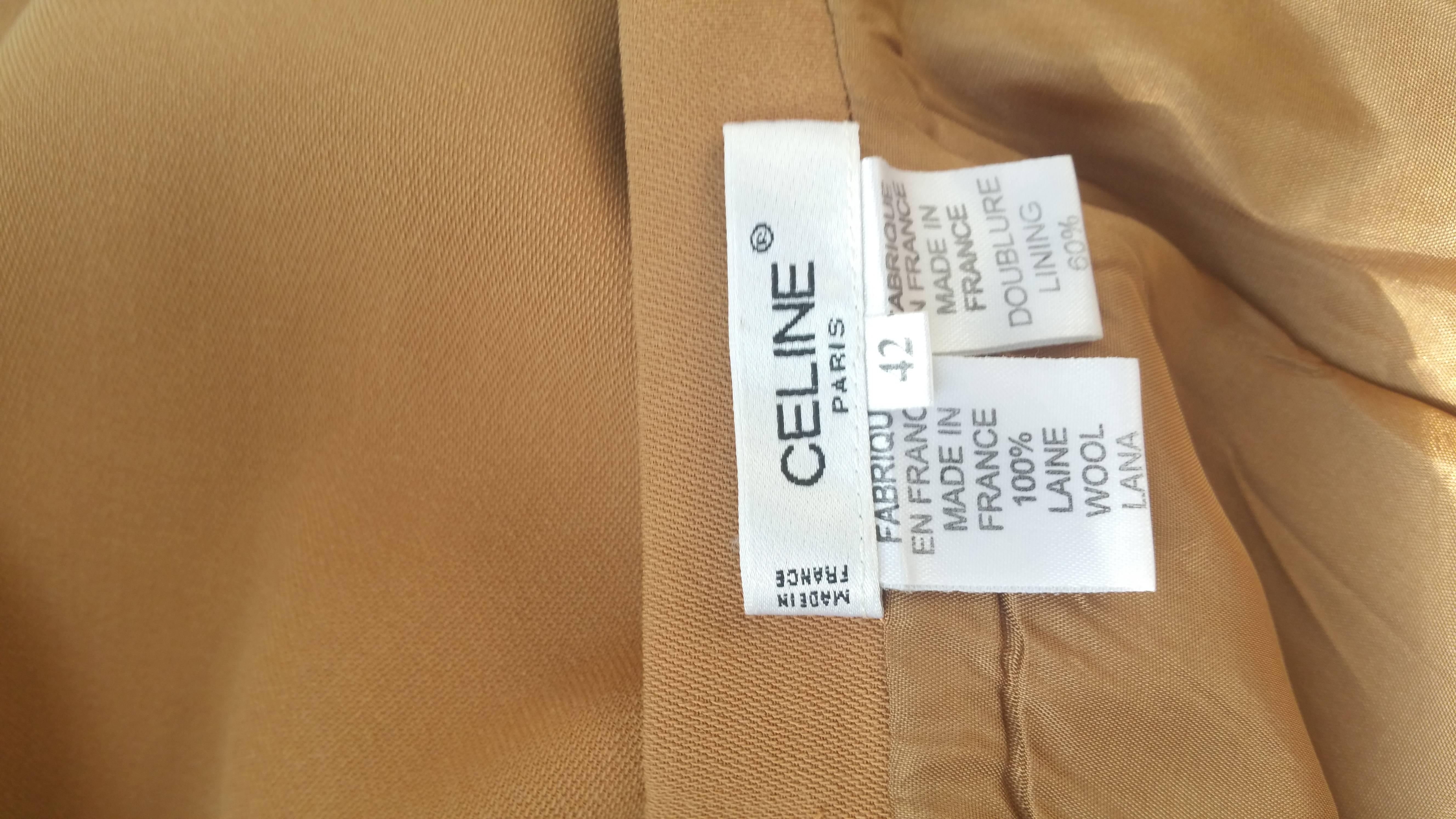 1990s Celine brown skirt  1