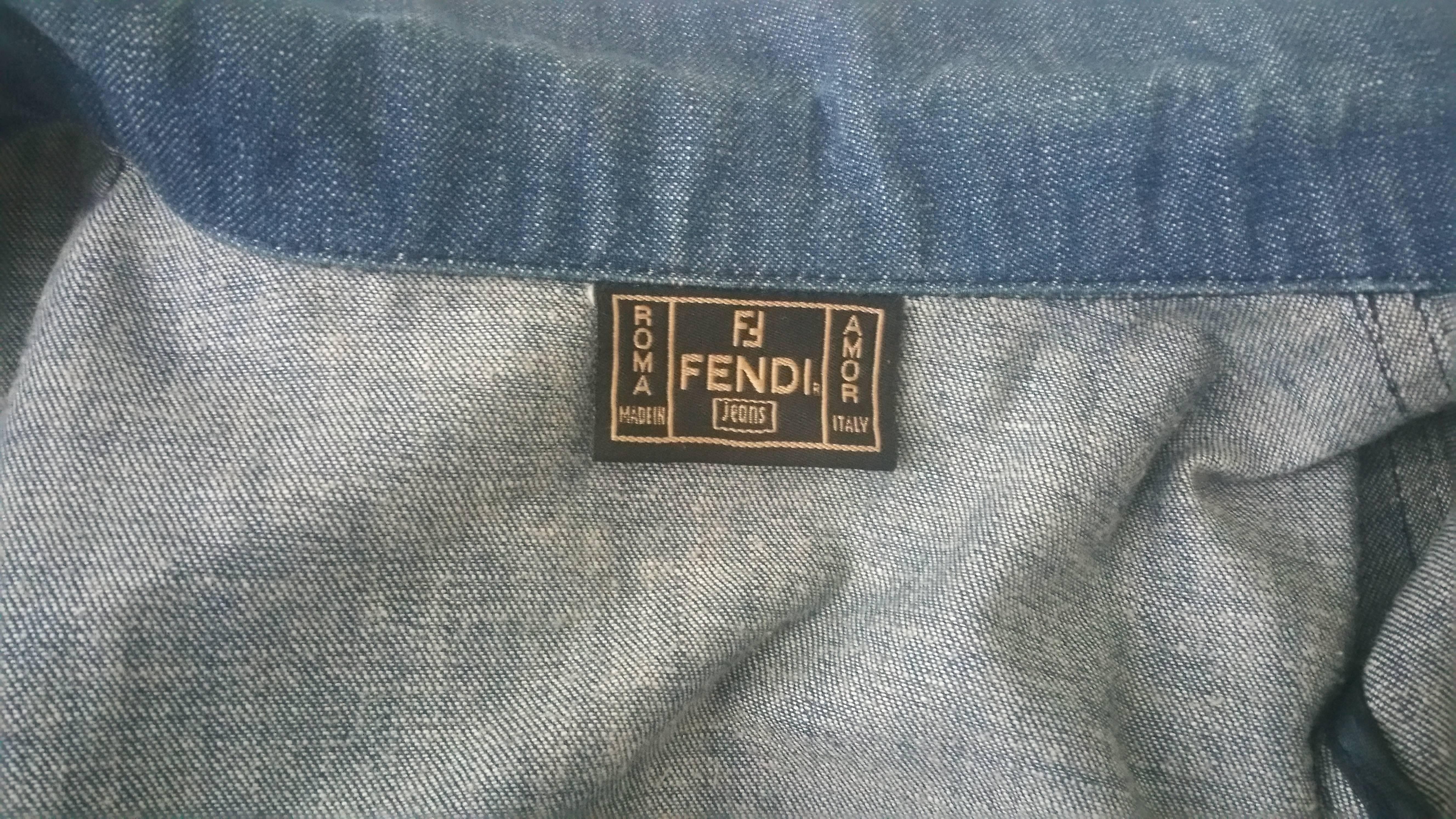 1990s Fendi Denim Jacket  In Excellent Condition In Capri, IT