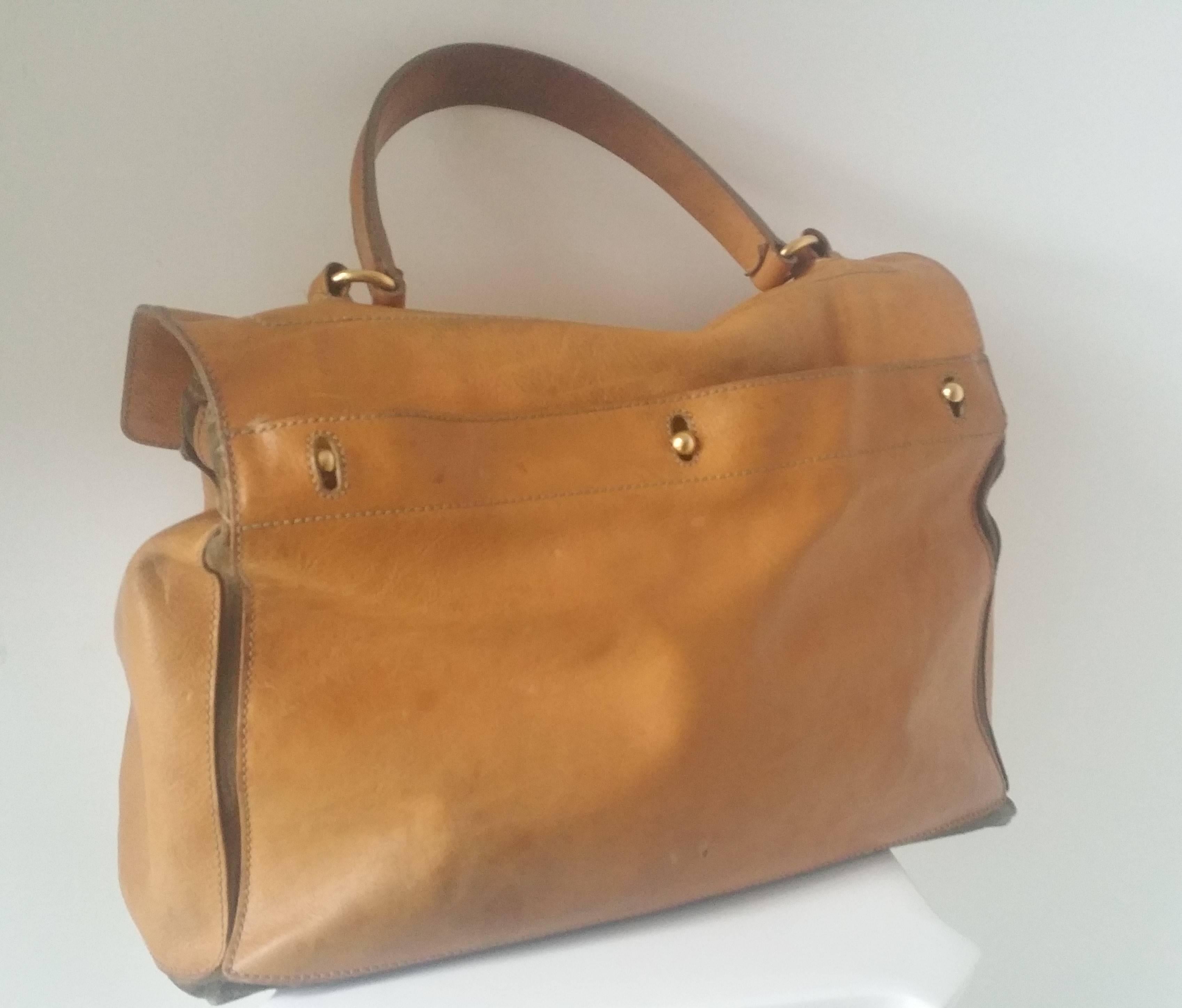 1980s Yves Saint Laurent Muse brown bag In Good Condition In Capri, IT