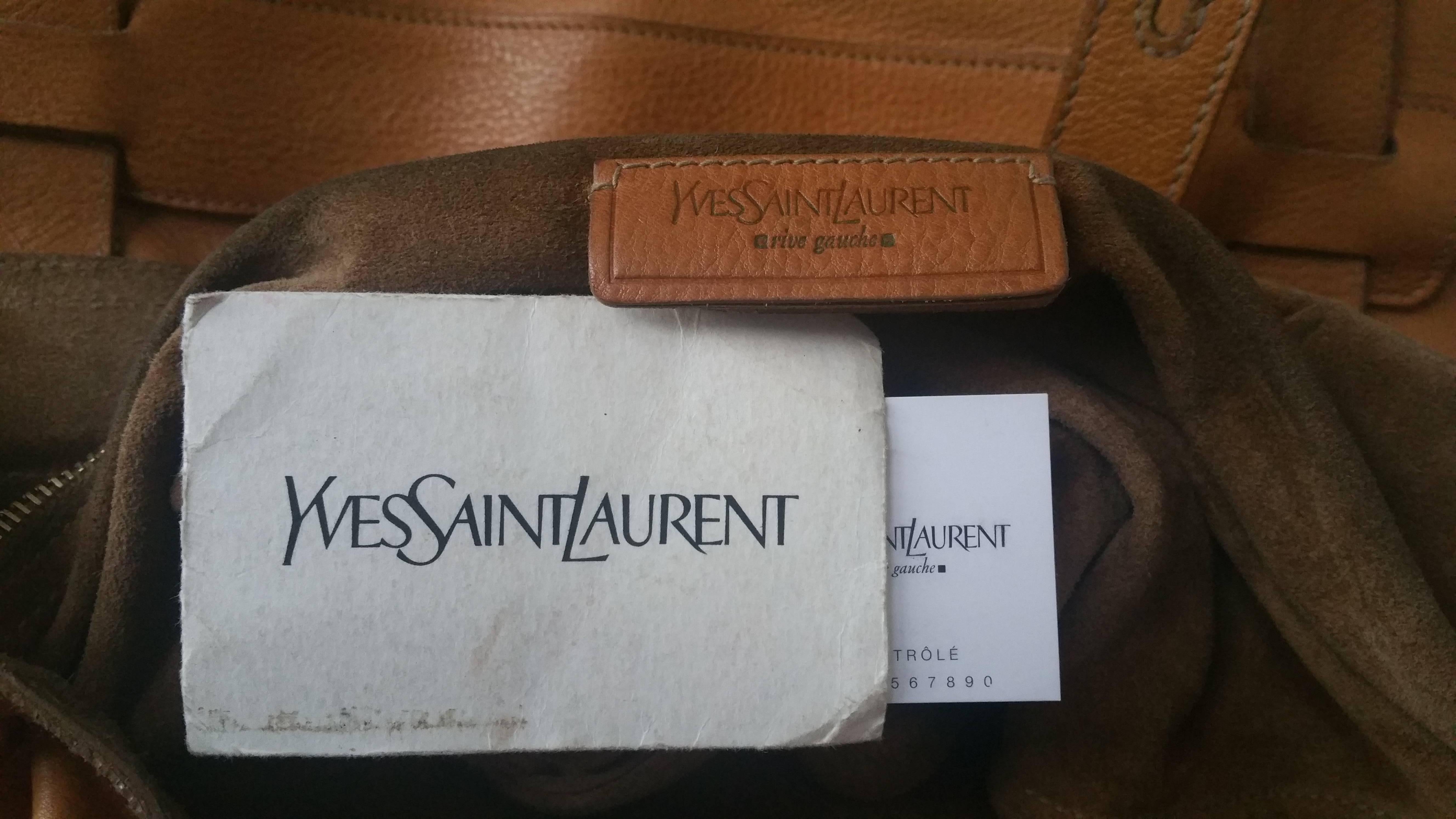 Women's 1980s Yves Saint Laurent Muse brown bag