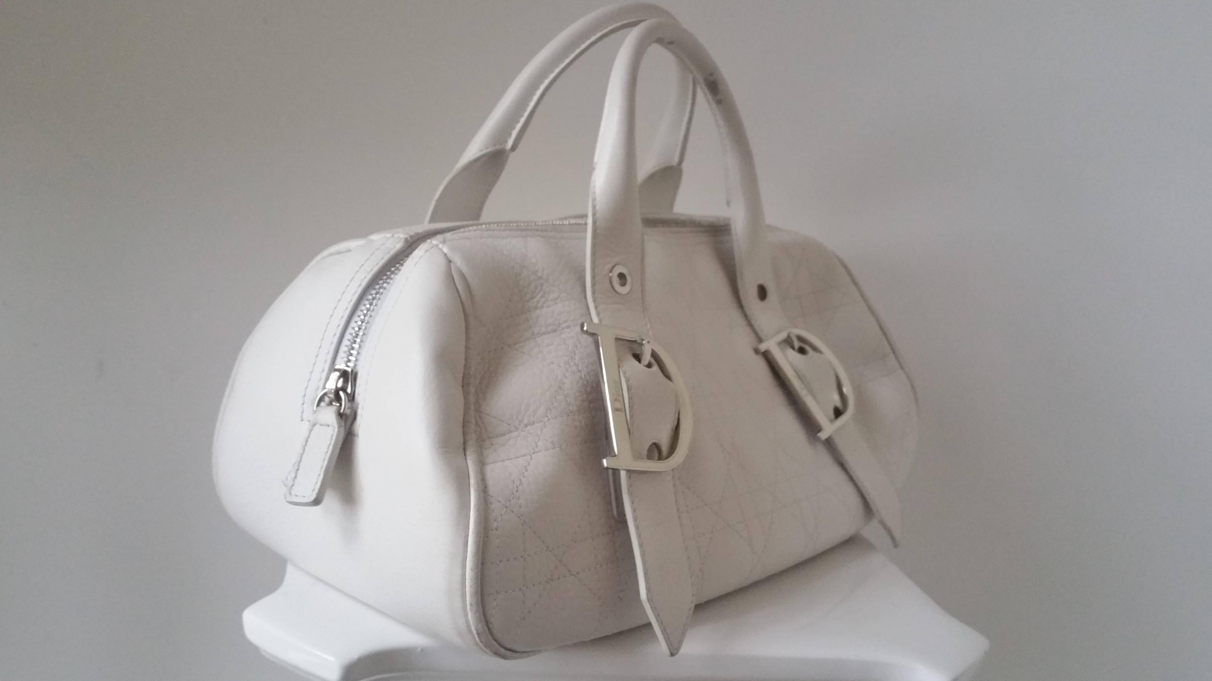 1980s Christian Dior White bag In Excellent Condition In Capri, IT