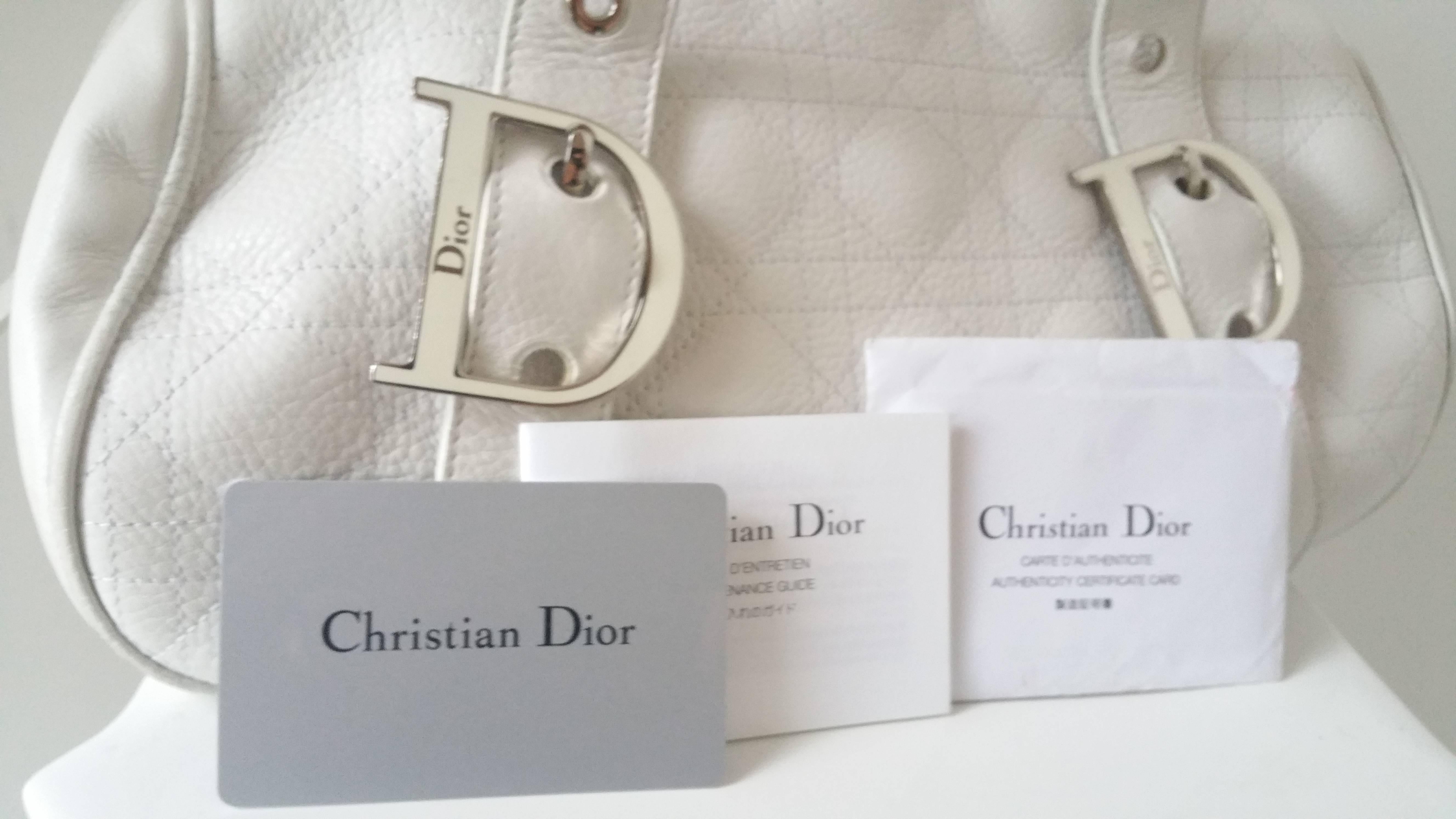1980s Christian Dior White bag 1