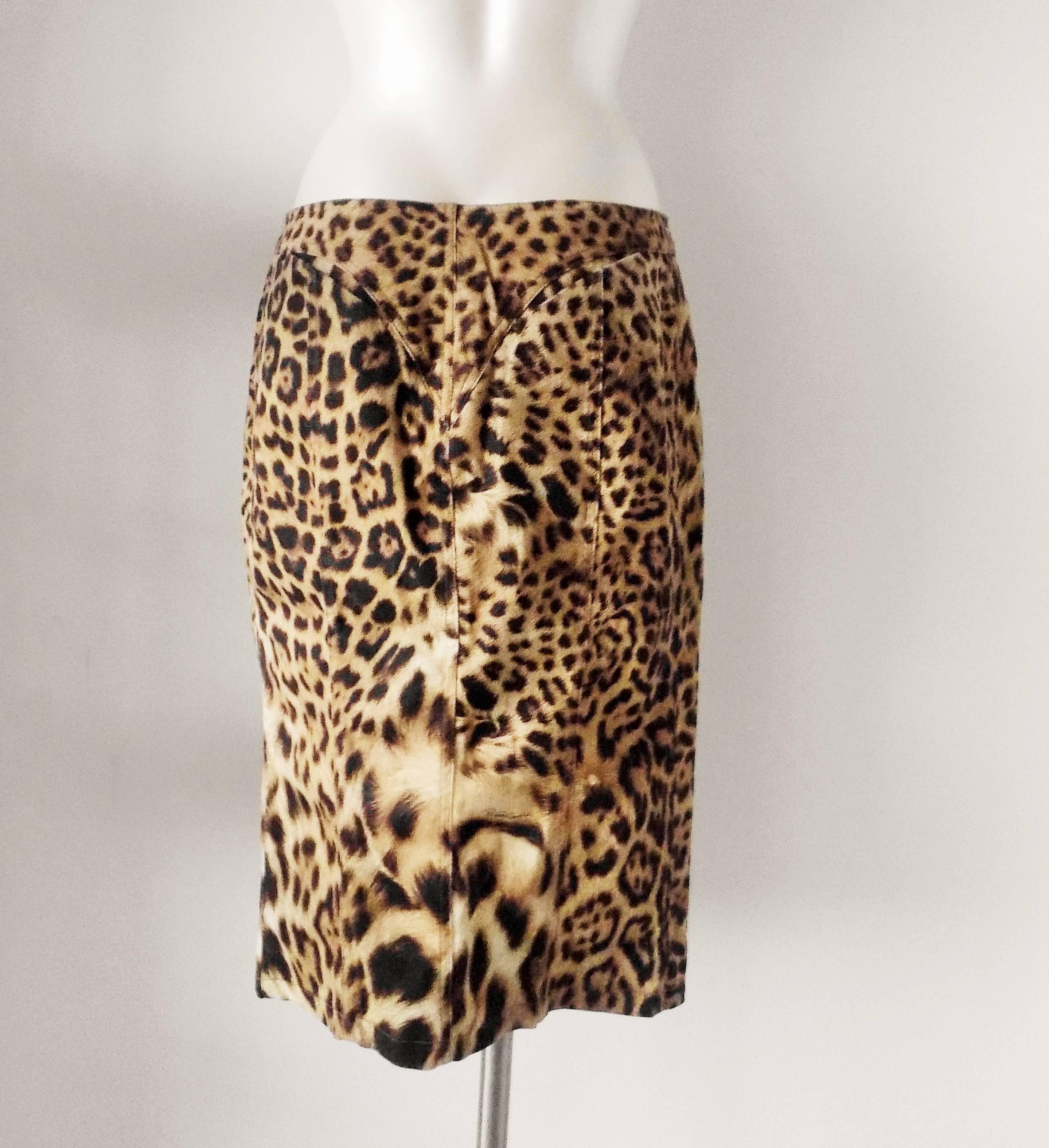 2001 Roberto Cavalli Gepunkteter Rock NWOT 1