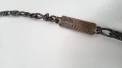 1990s John Galliano dark brown brass necklace