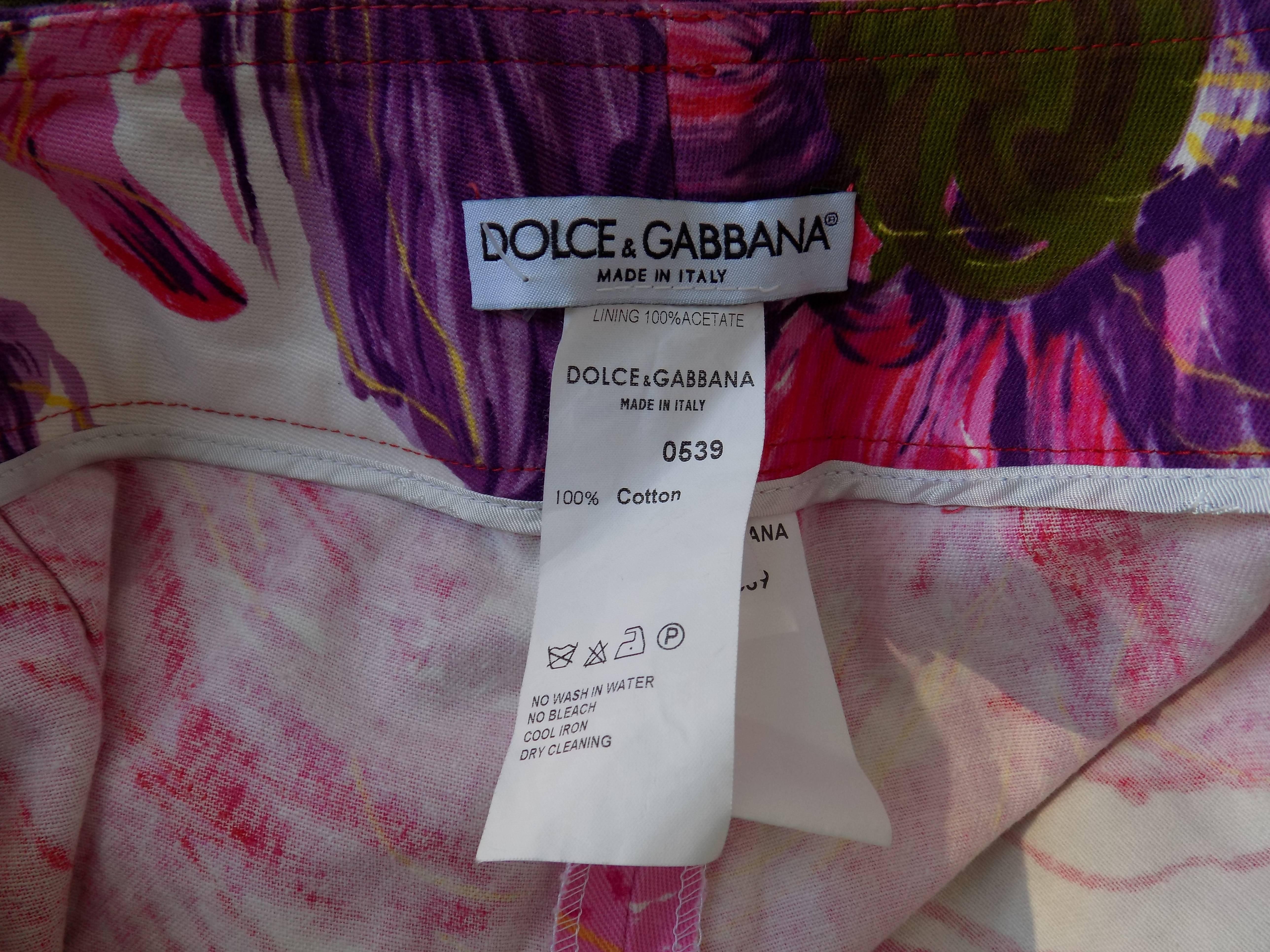 1980s Dolce & Gabbana multicolour Pants 2