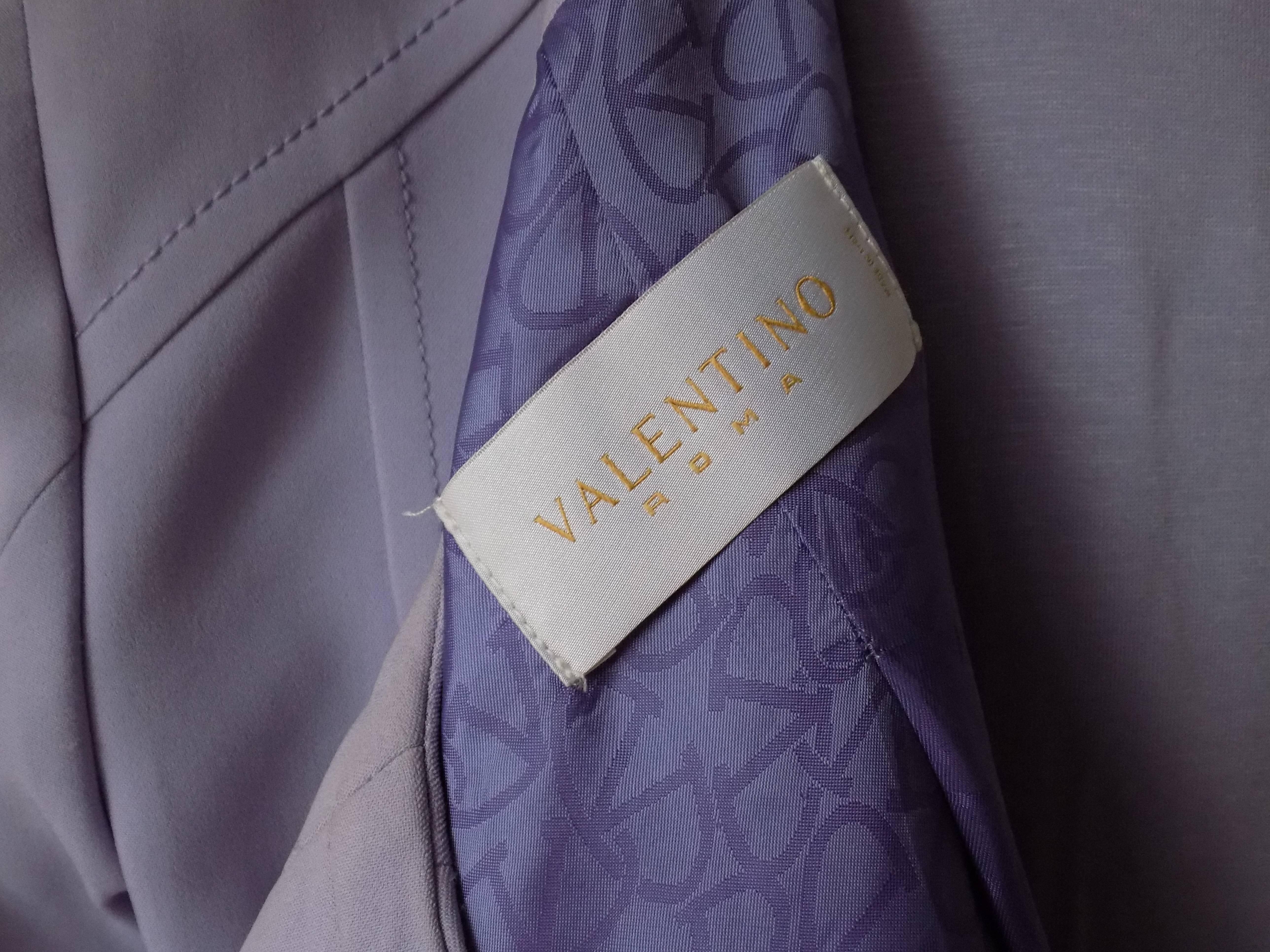 1990s Valentino violet suit and top 4