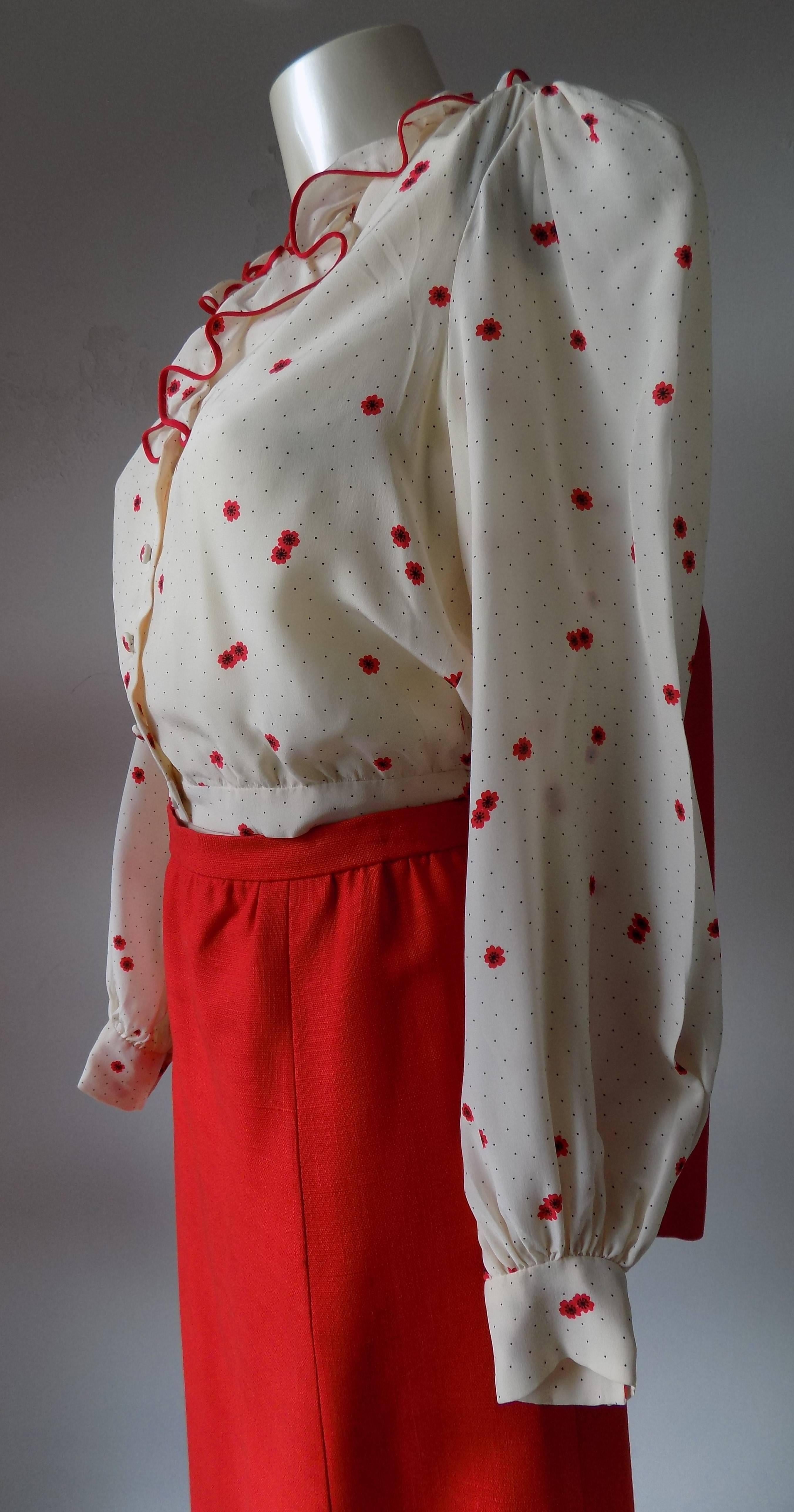 Costume 3 pièces Jean-Louis Couture des années 1970 Pour femmes en vente