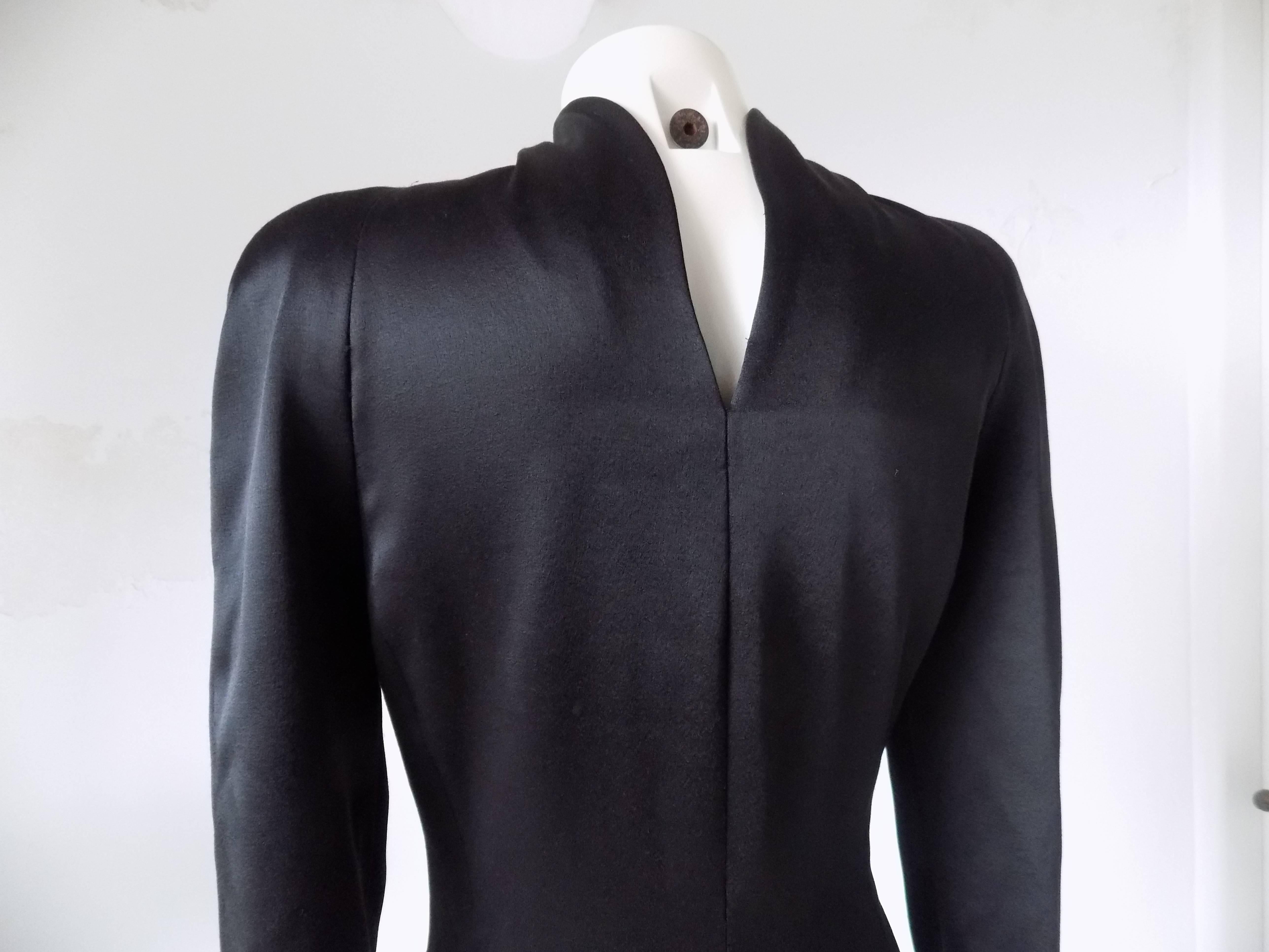 1980er Jahre Genny Oro by Gianni Versace langes schwarzes Kleid (Schwarz)