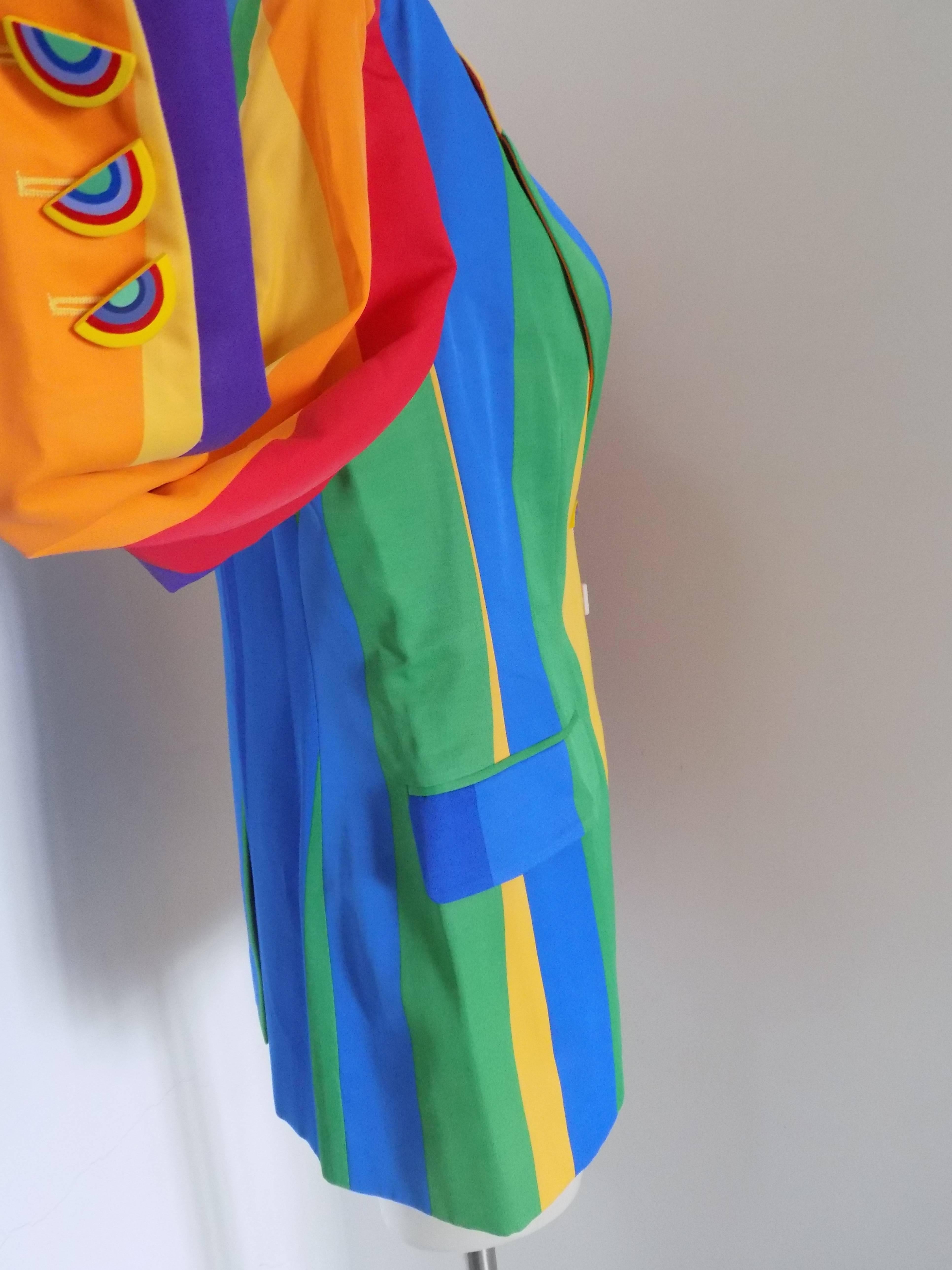 1970s Iconic Moschino Rainbow jacket In New Condition In Capri, IT