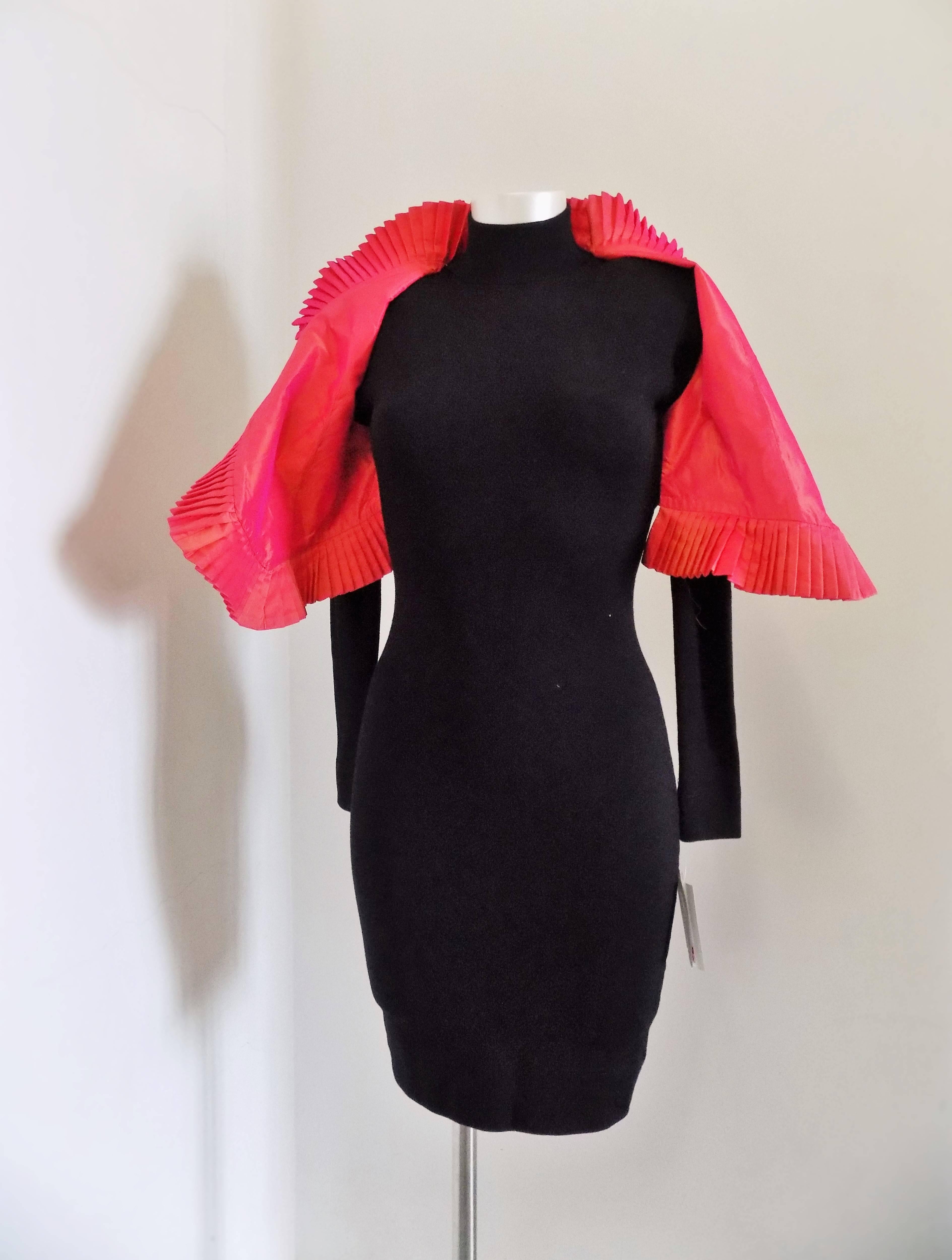 Red 1970s Oaks by  Gianfranco Ferre Gilet Dress NWOT For Sale