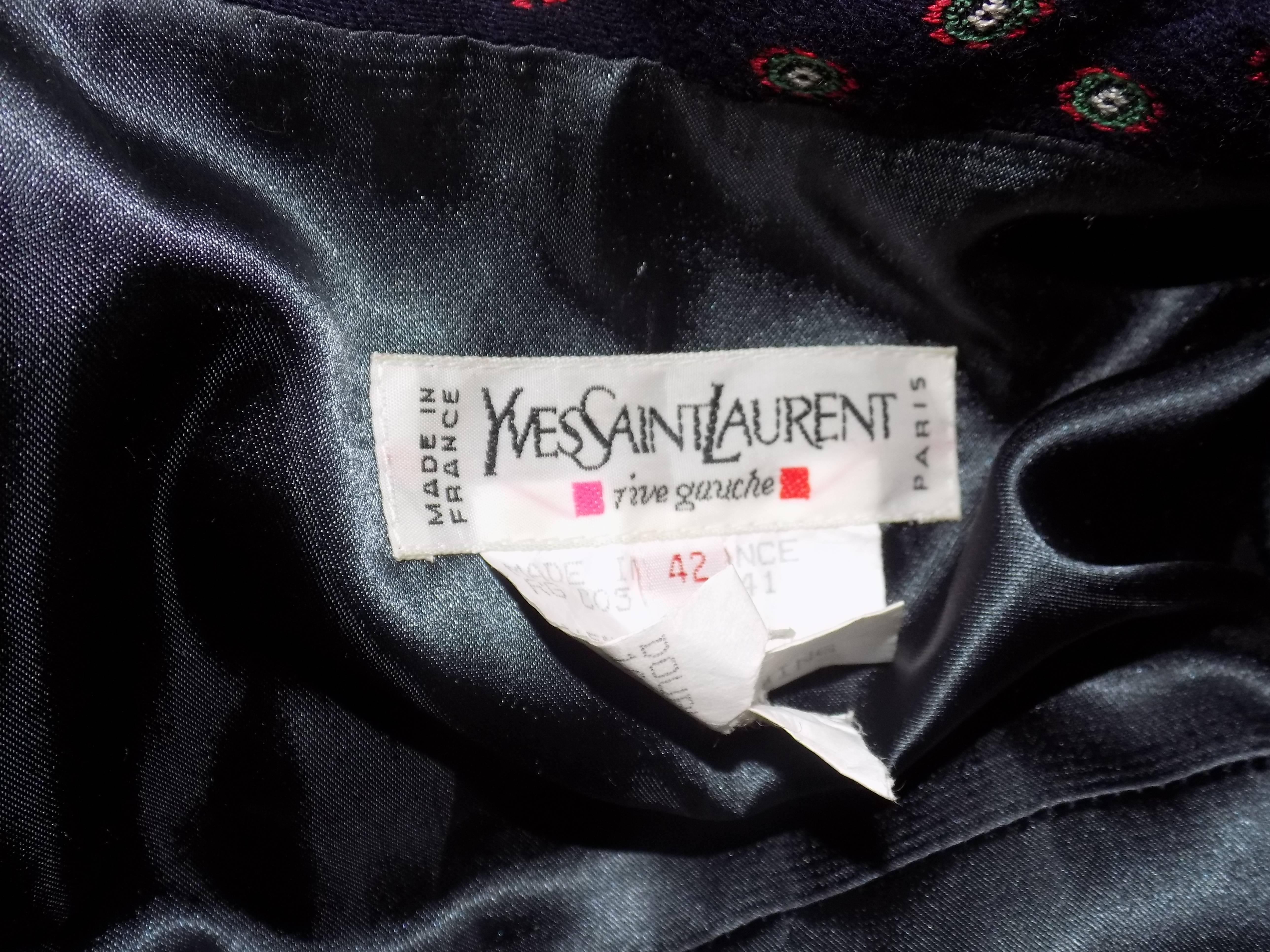 Women's 1970s Yves Saint Laurent Rive Gauche Jacket
