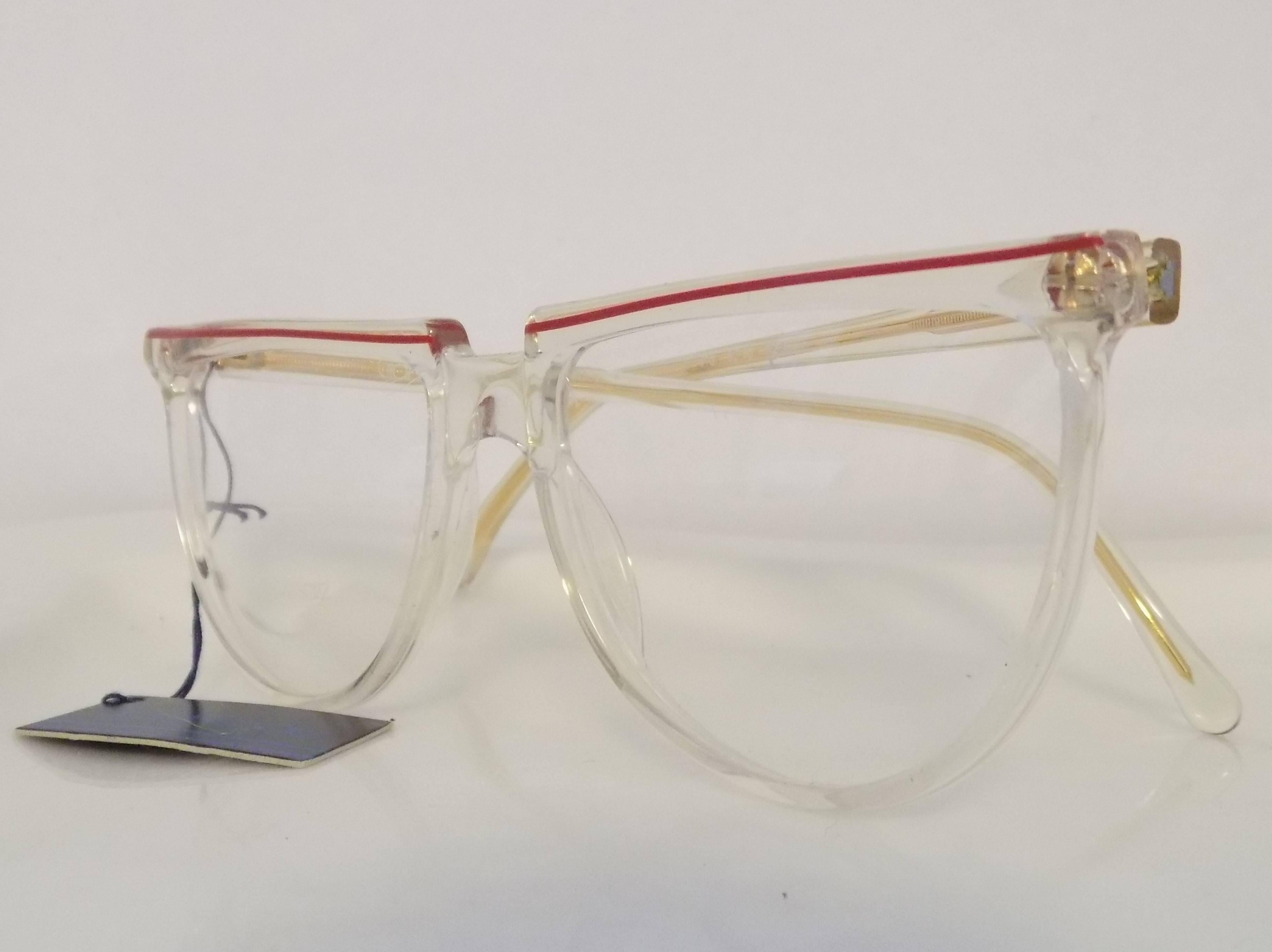 Beige 1980s Gianni Versace glasses NWOT
