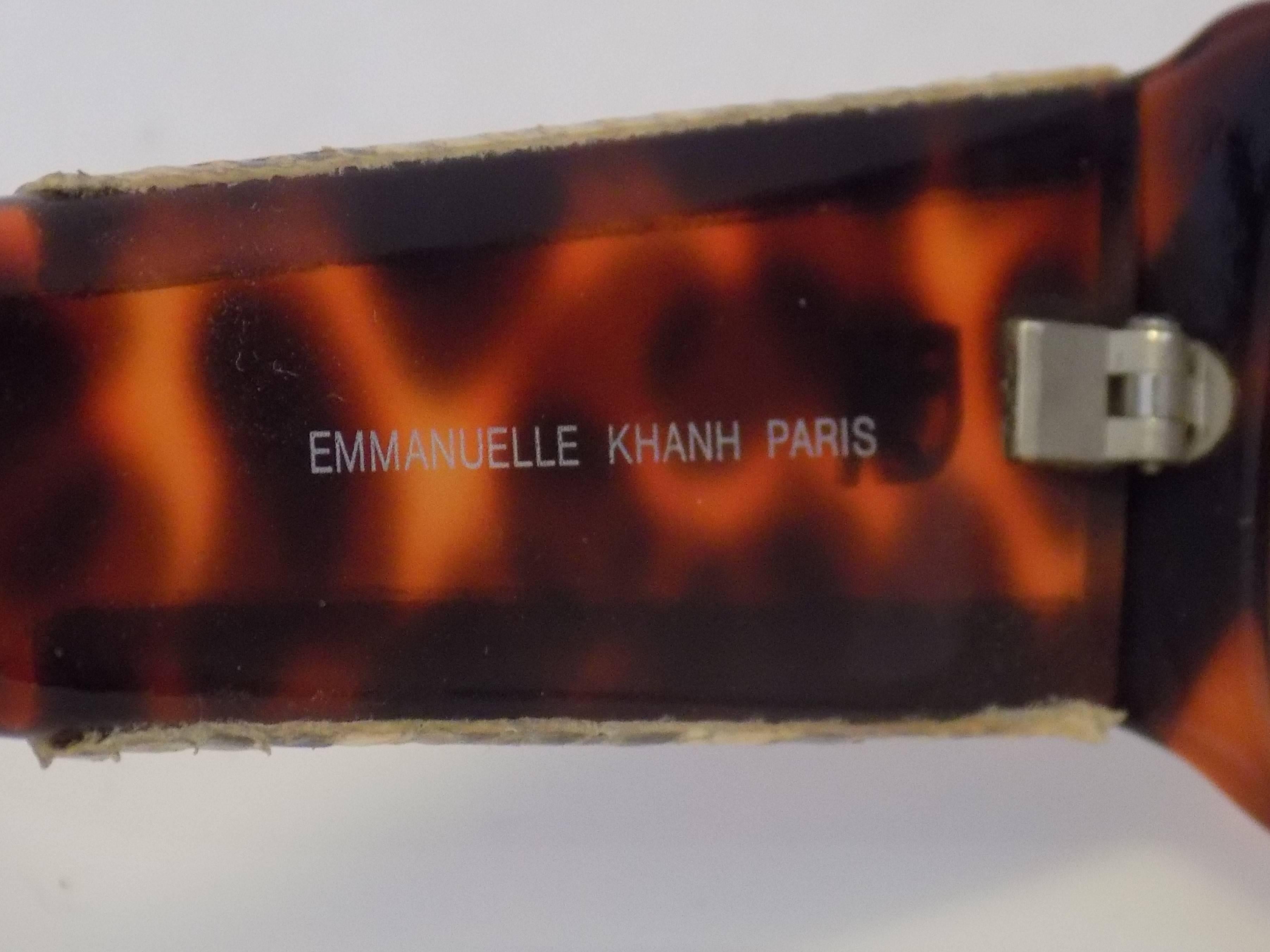 Women's or Men's 1980s Emmanuelle khanh Paris sunglasses 