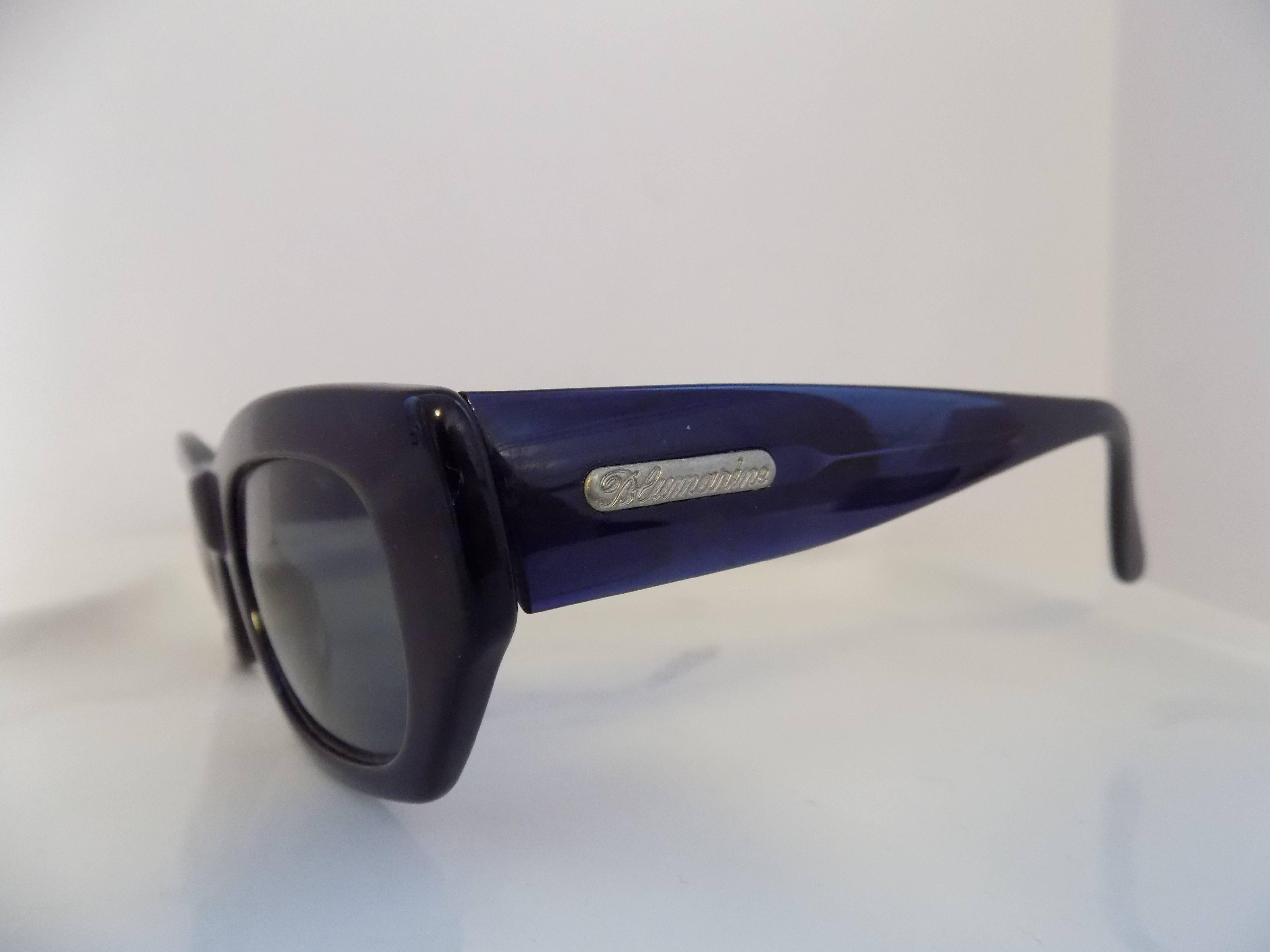 1990s Blumarine dark blu sunglasses In Excellent Condition In Capri, IT