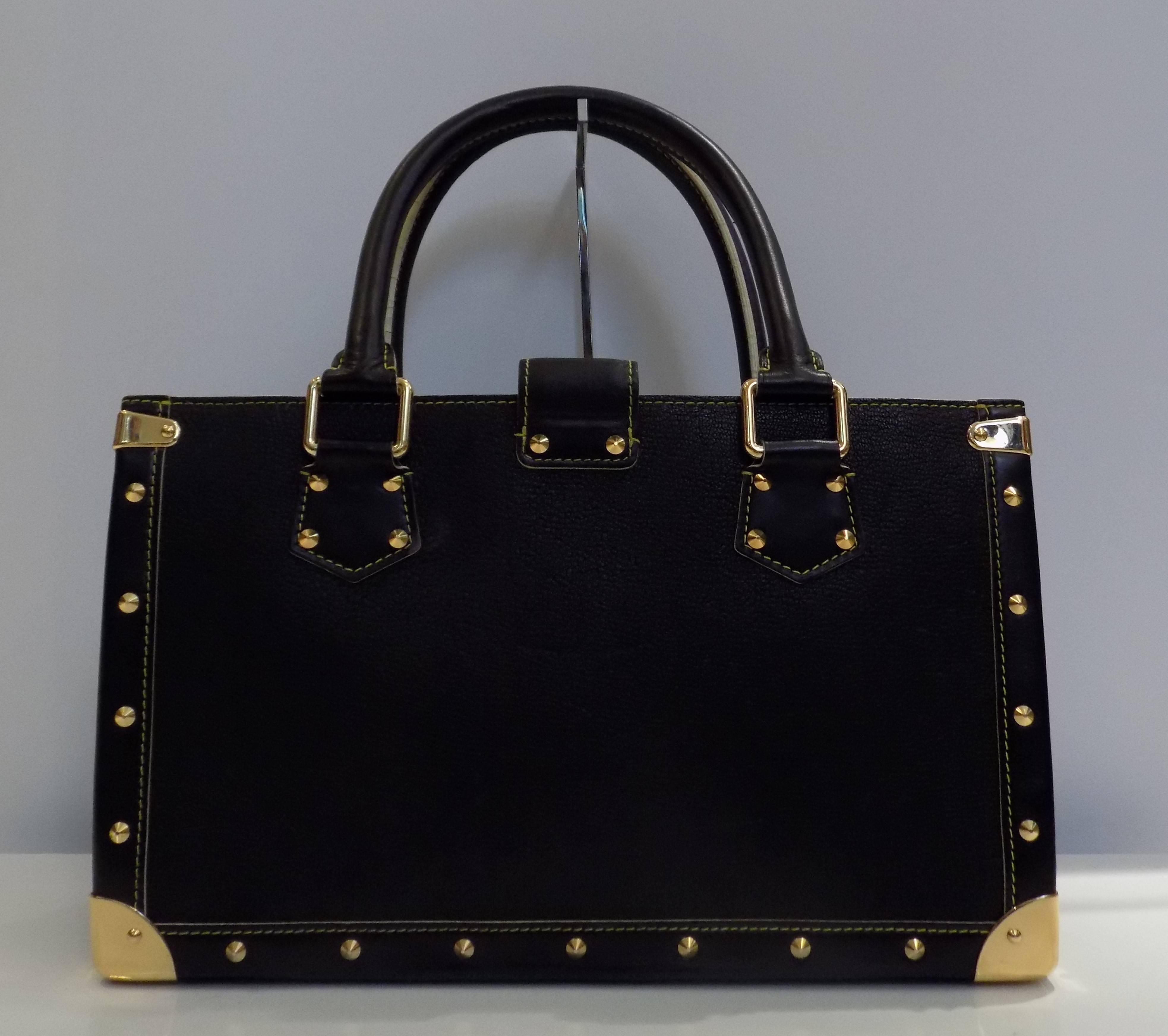 2003s Louis Vuitton Suhali Black Leather Le fabeleux bag In New Condition In Capri, IT