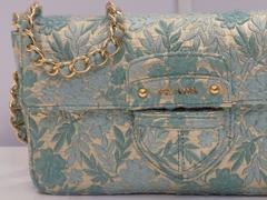 Prada Brocade Green Bag